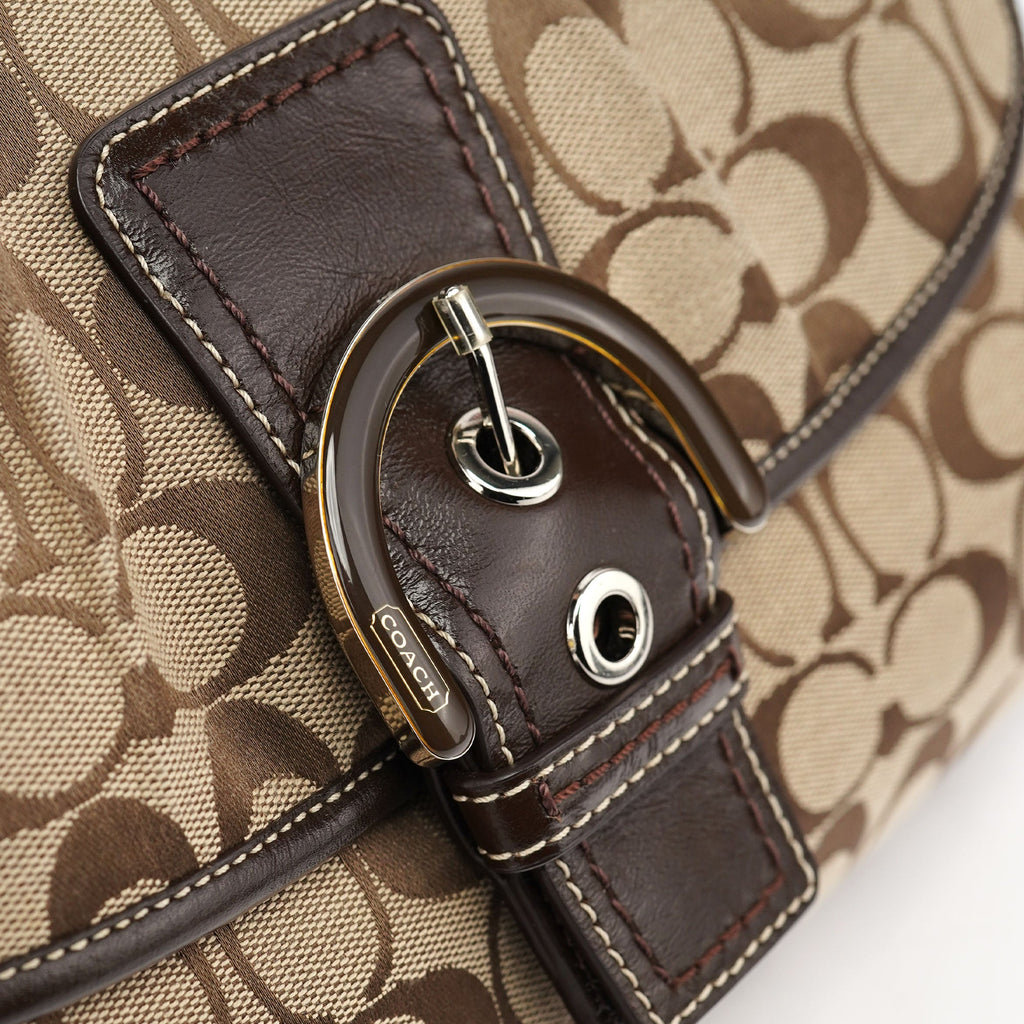 F17093 Beige Brown Soho Shoulder Bag