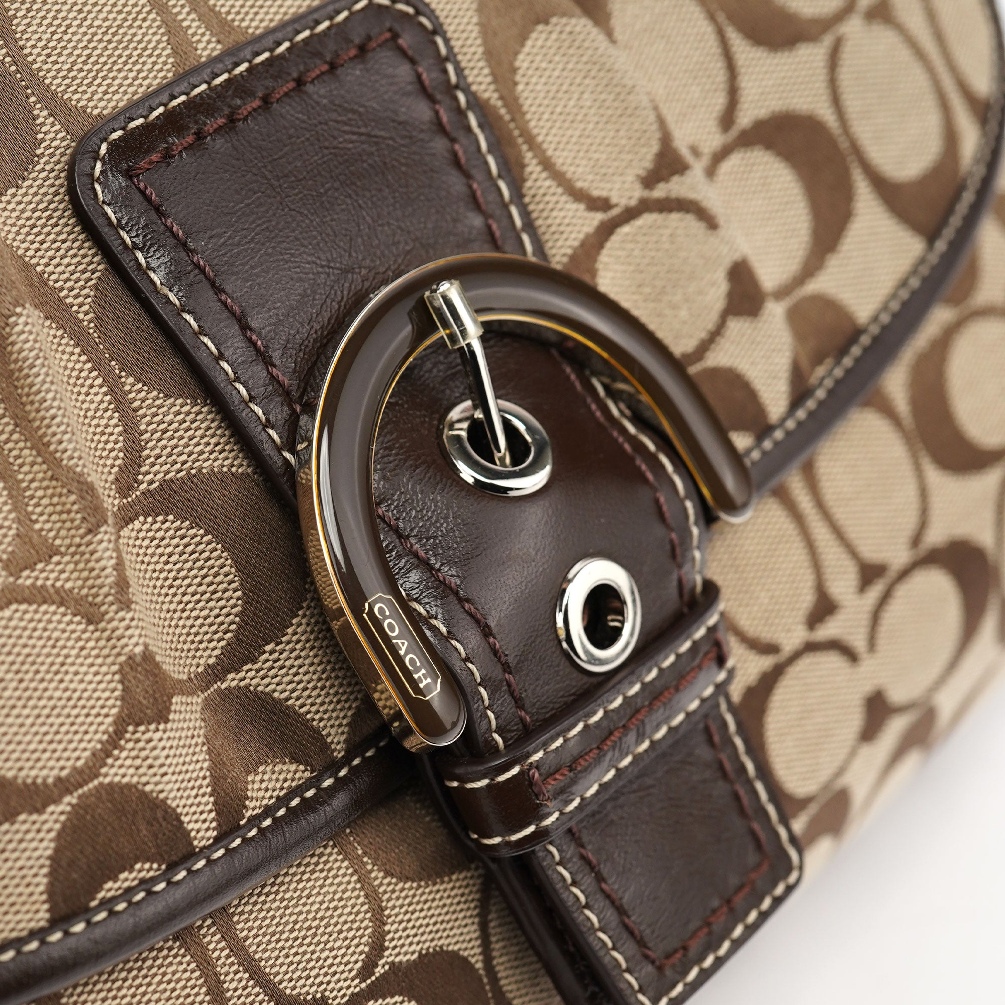F17093 Beige Brown Soho Shoulder Bag