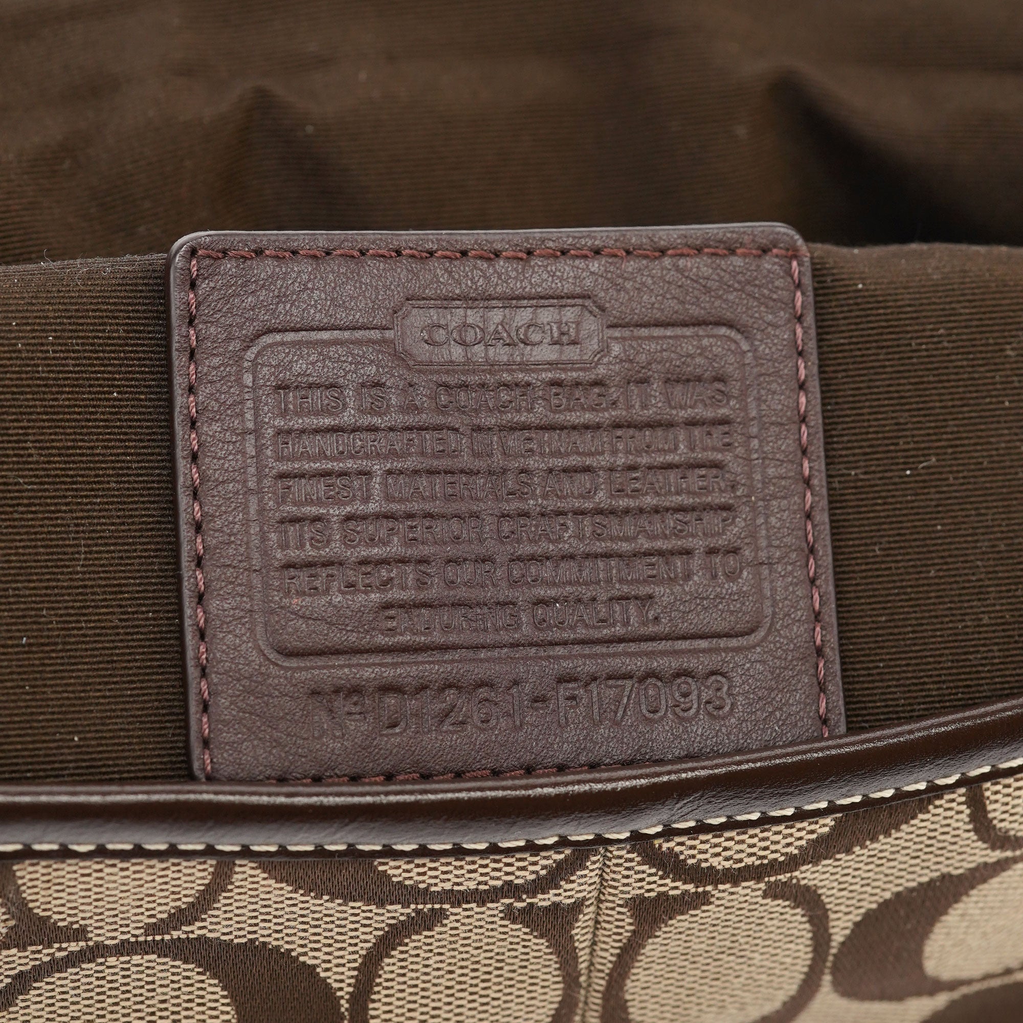 F17093 Beige Brown Soho Shoulder Bag