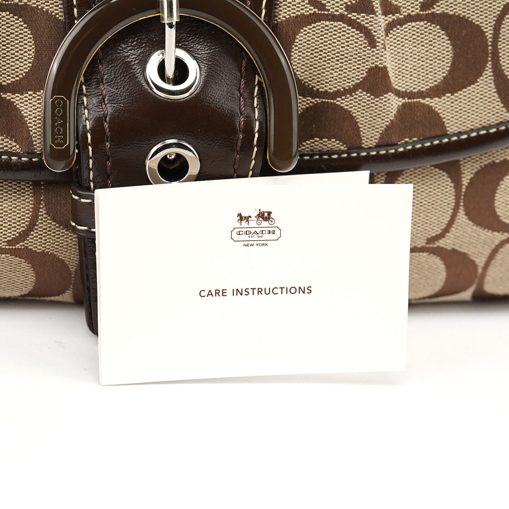 F17093 Beige Brown Soho Shoulder Bag