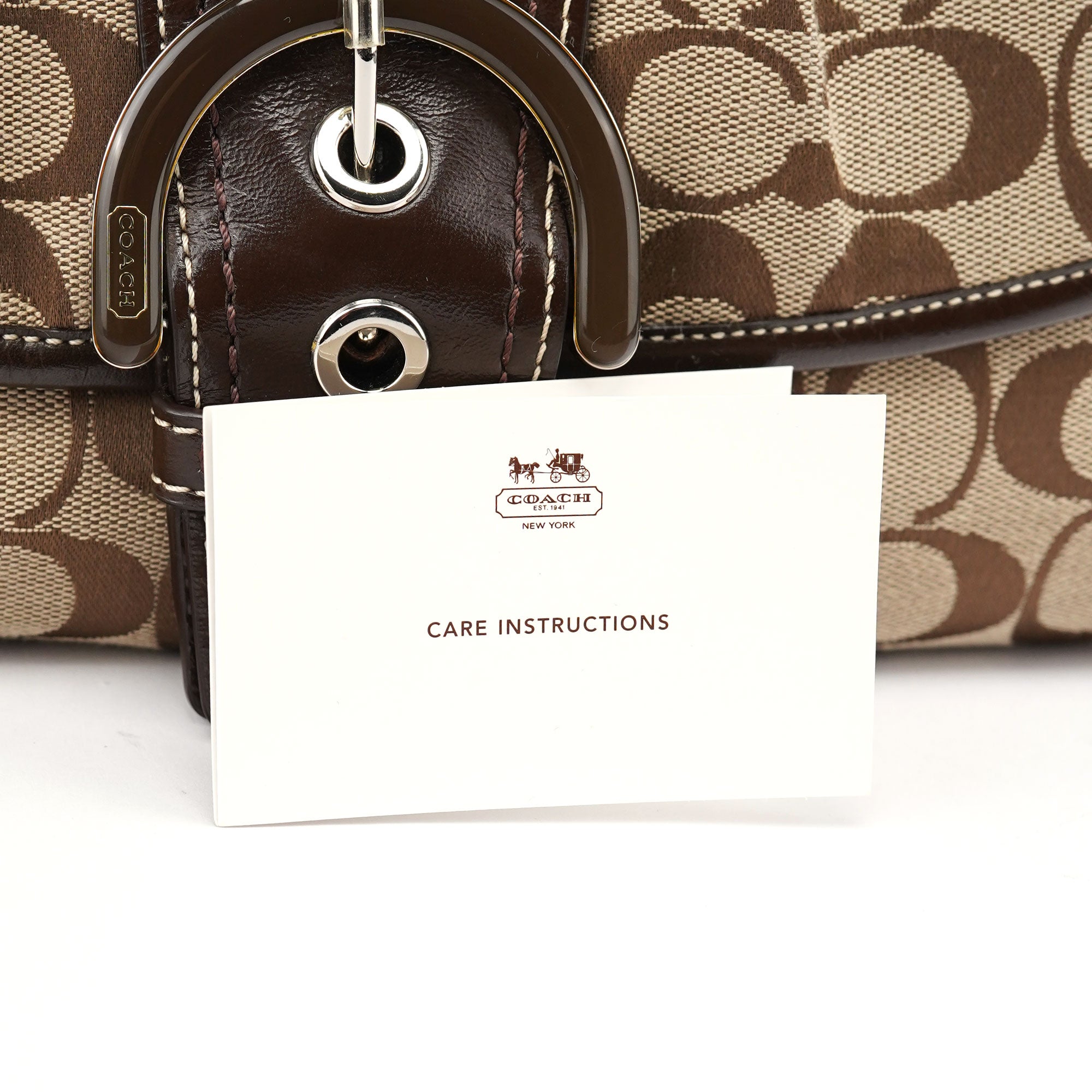 F17093 Beige Brown Soho Shoulder Bag
