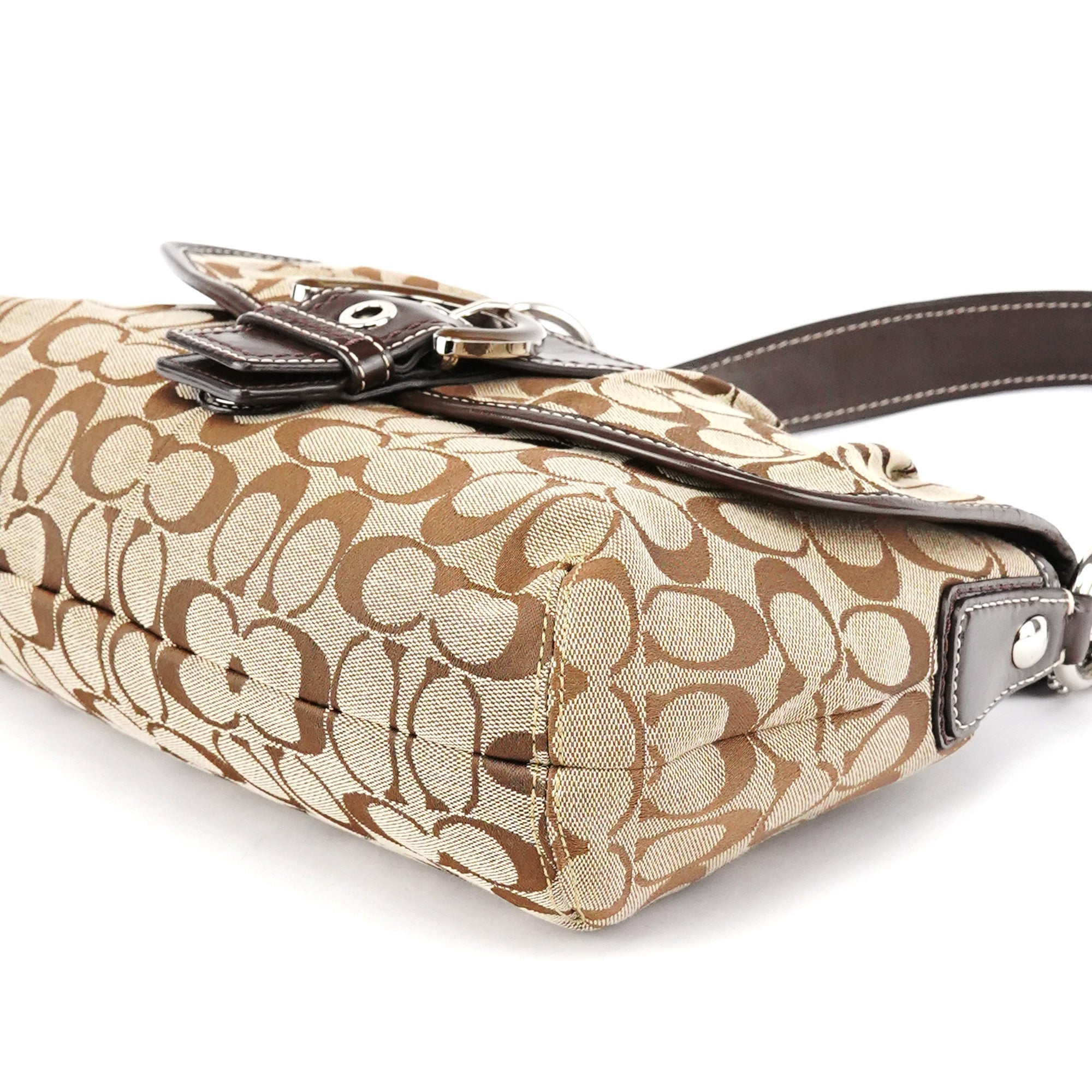 F17093 Beige Brown Soho Shoulder Bag