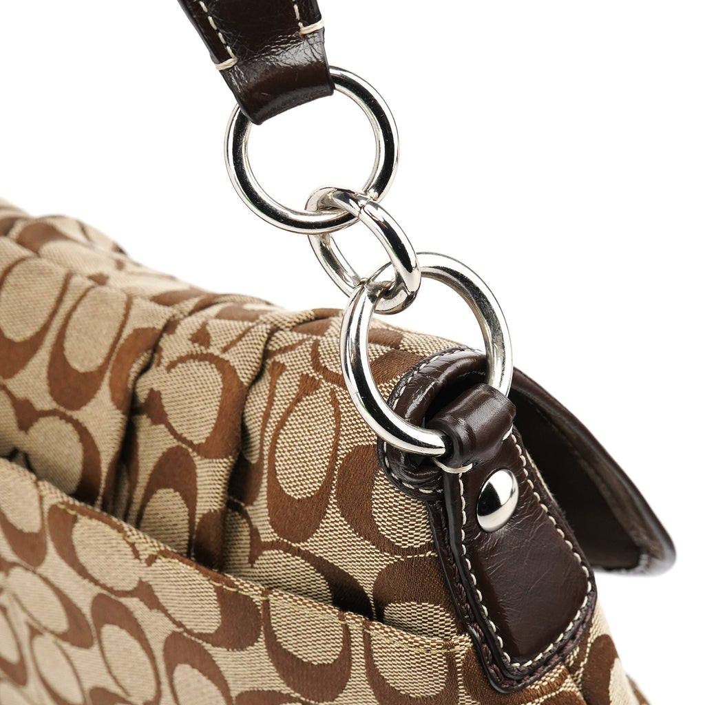F17093 Beige Brown Soho Shoulder Bag