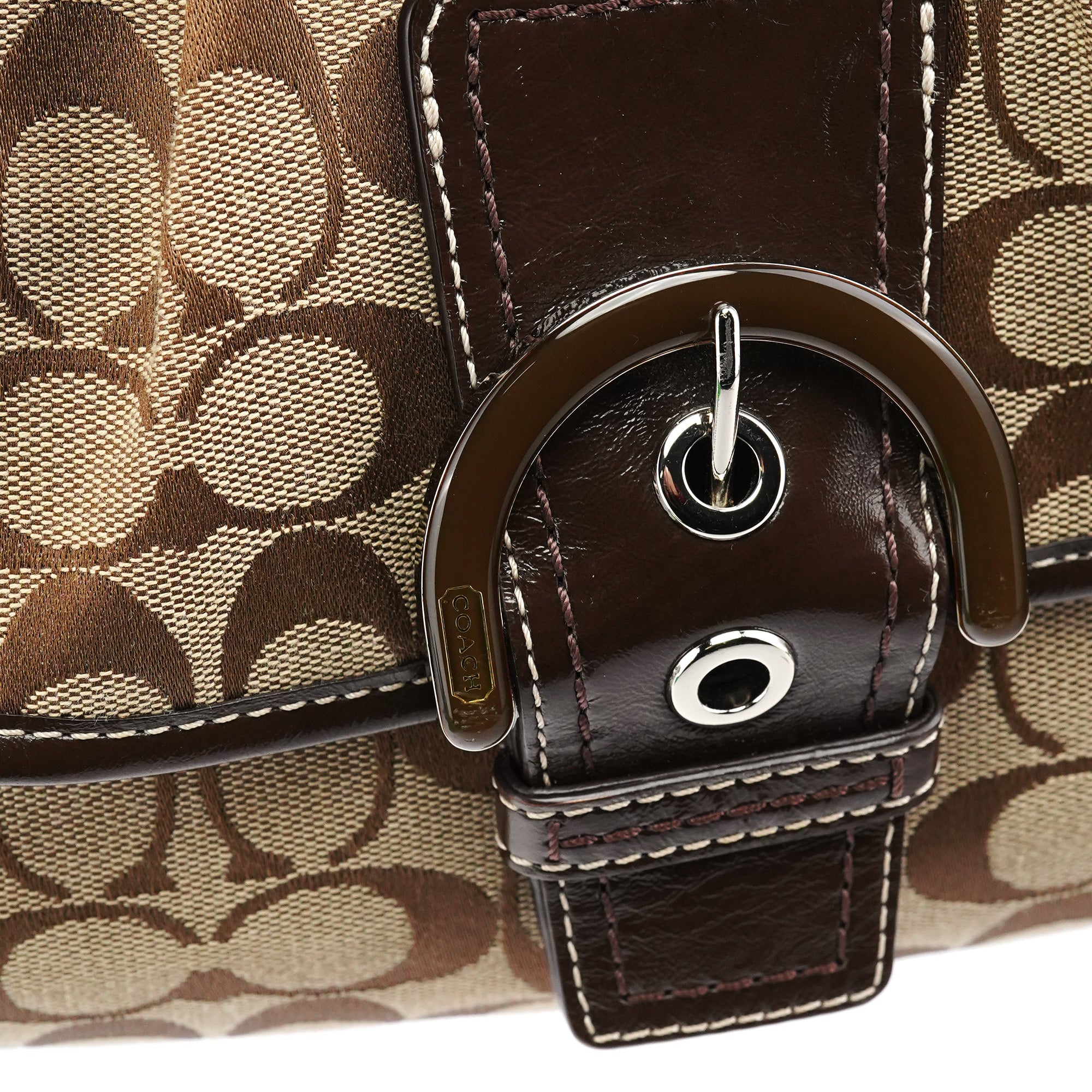 F17093 Beige Brown Soho Shoulder Bag
