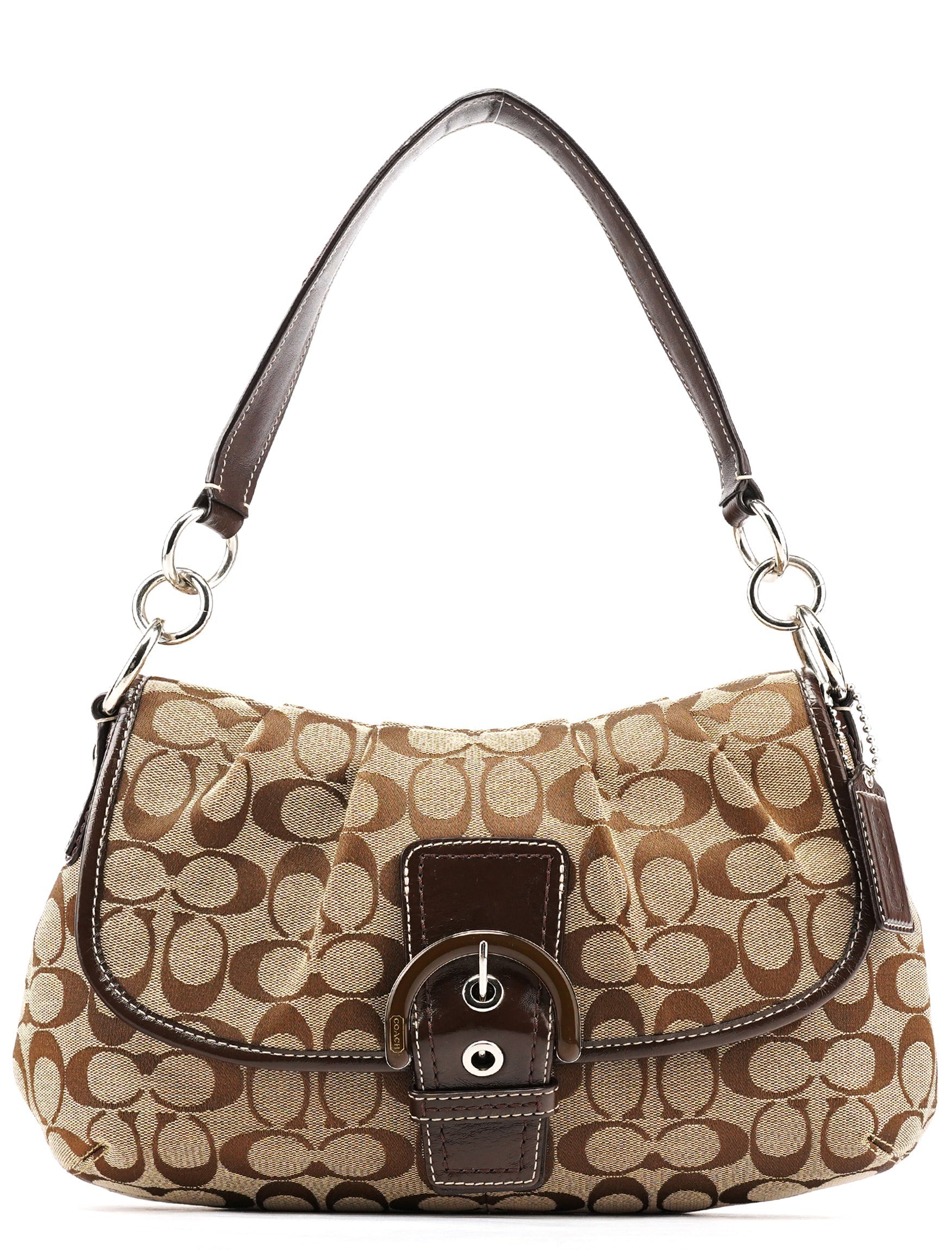 F17093 Beige Brown Soho Shoulder Bag