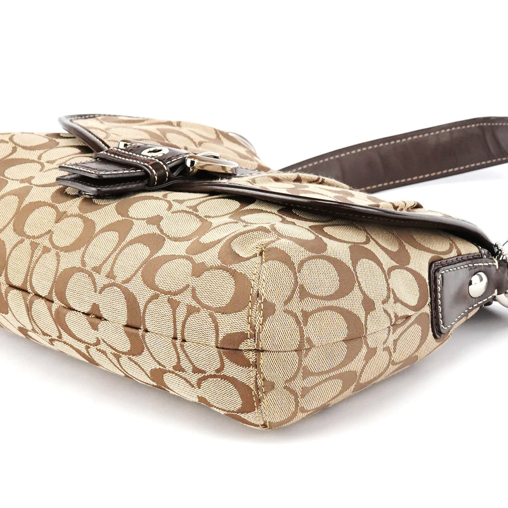 F17093 Beige Brown Soho Shoulder Bag