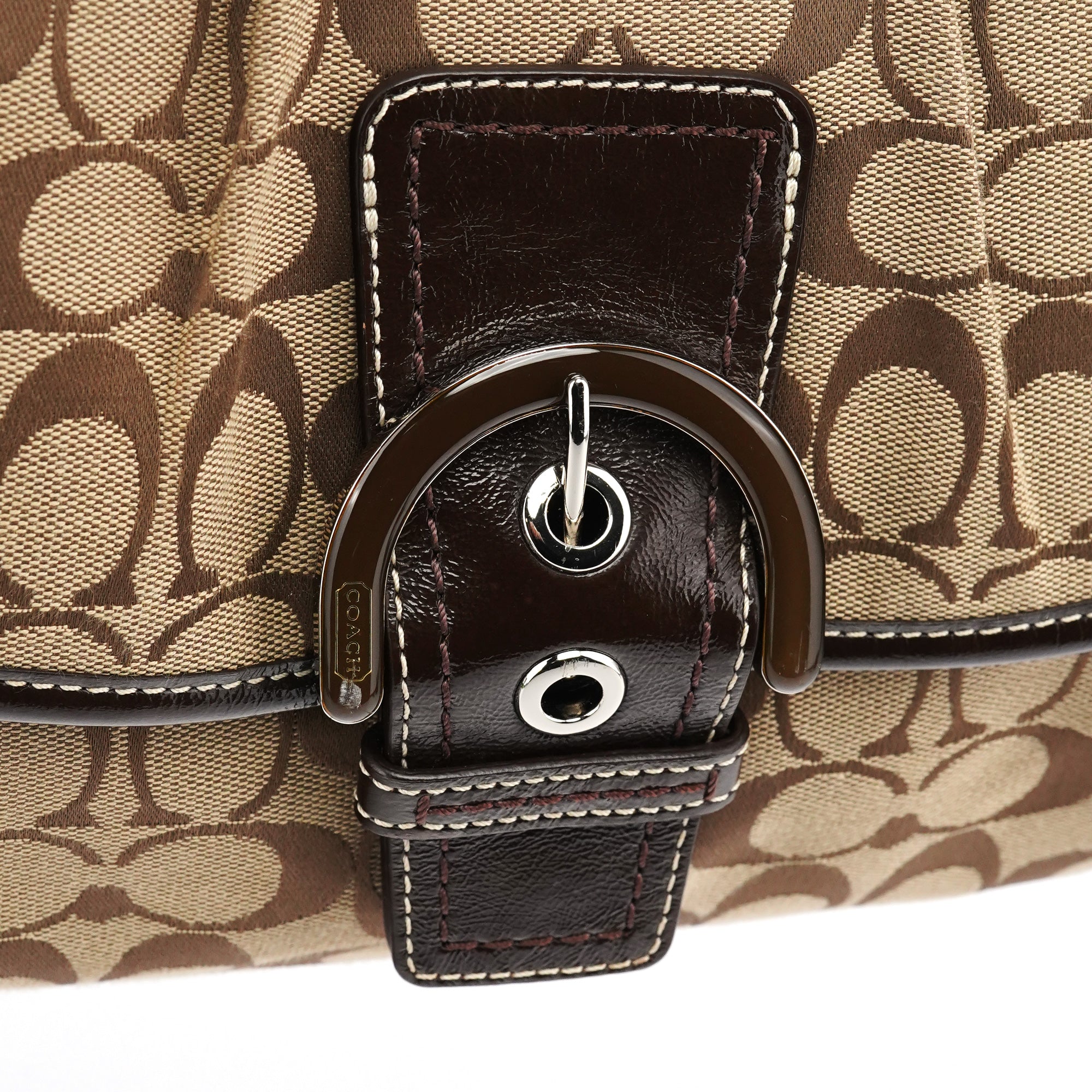 F17093 Beige Brown Soho Shoulder Bag