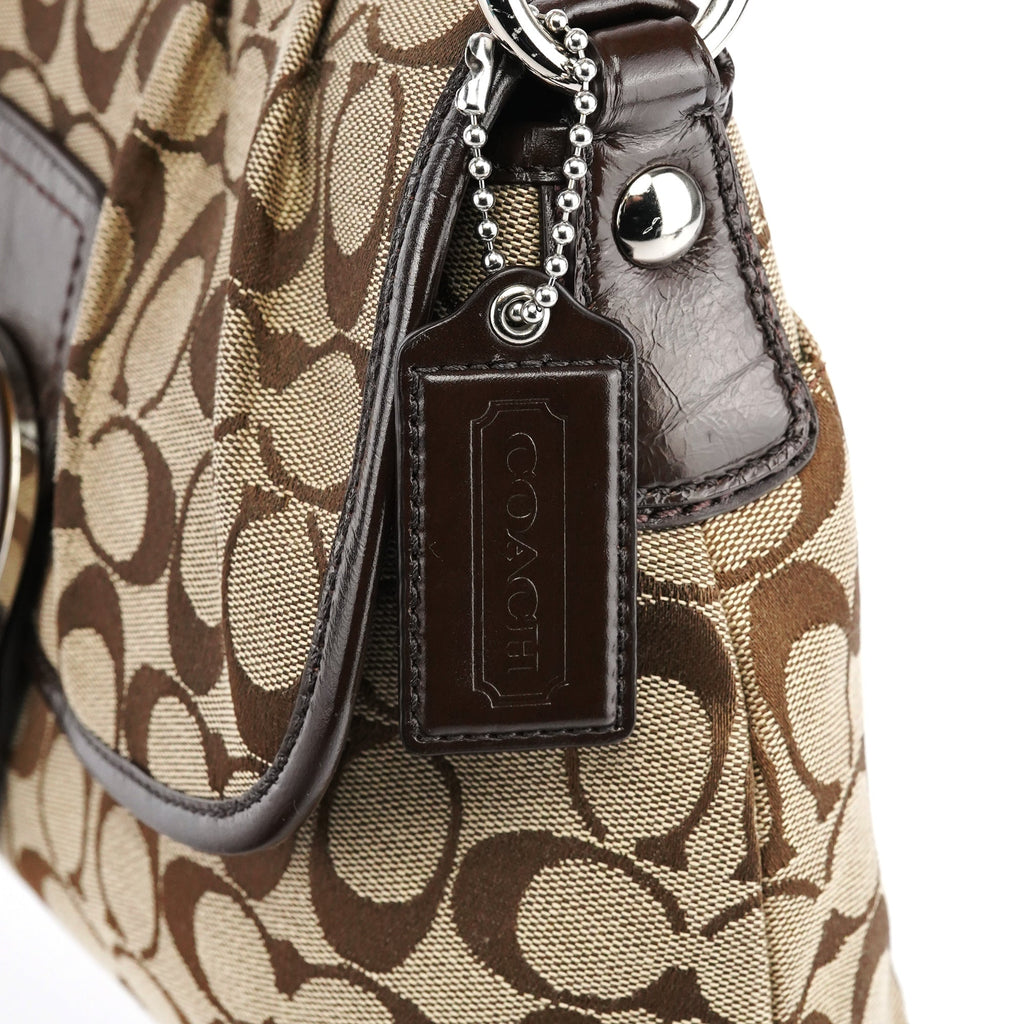 F17093 Beige Brown Soho Shoulder Bag