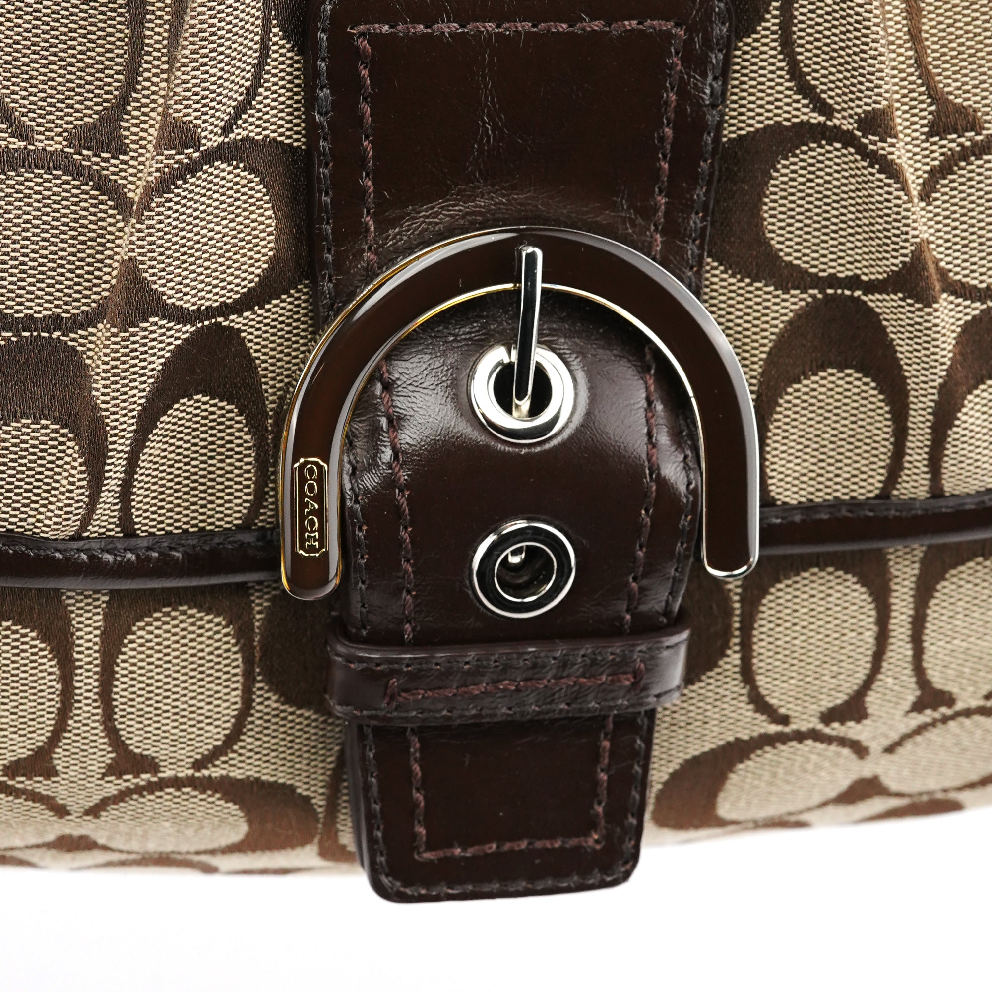 F17093 Beige Brown Soho Shoulder Bag