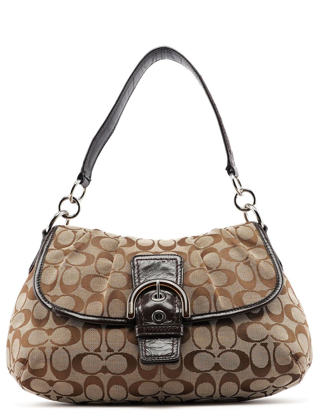 F17093 Beige Signature C Soho Shoulder Bag