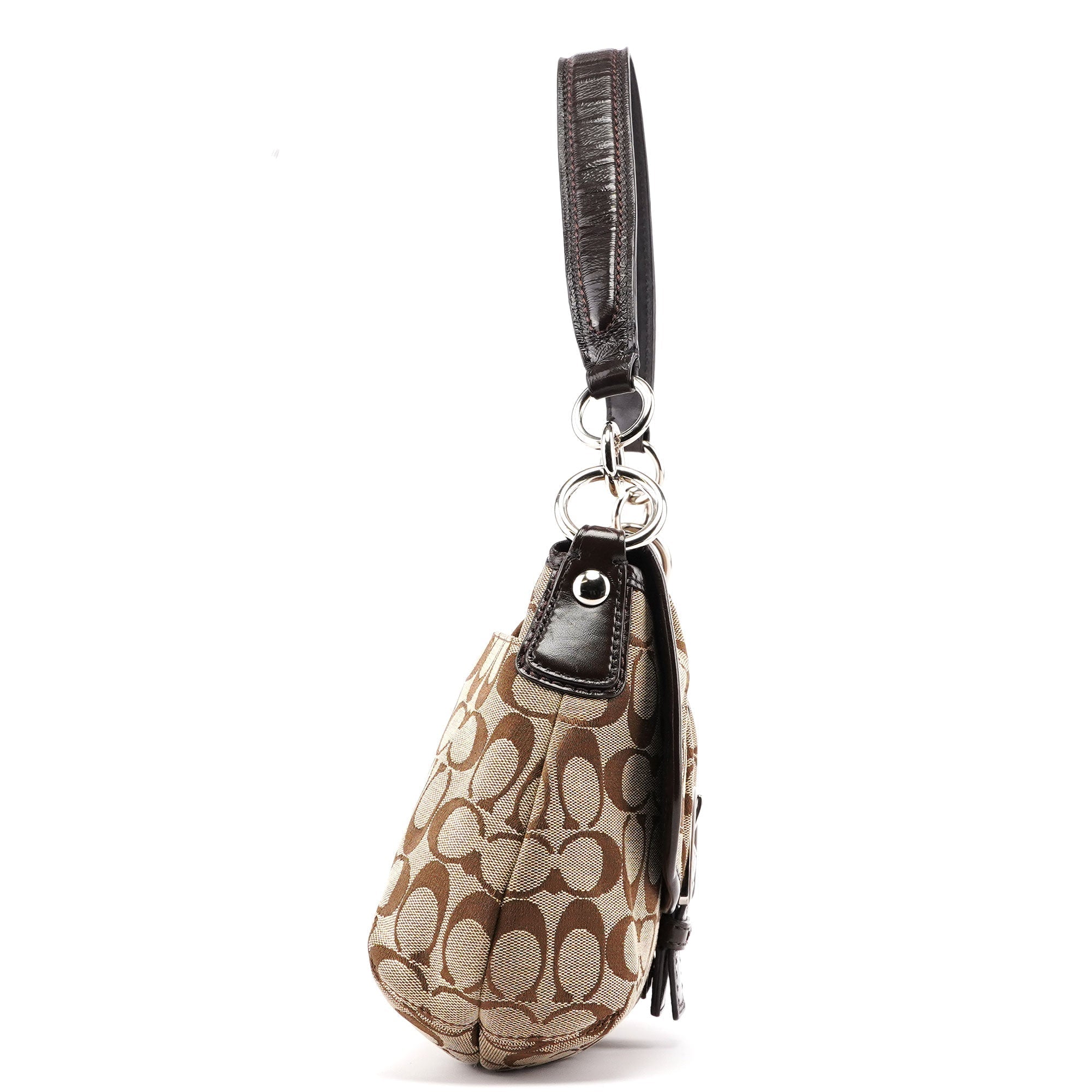 F17093 Beige Signature C Soho Shoulder Bag
