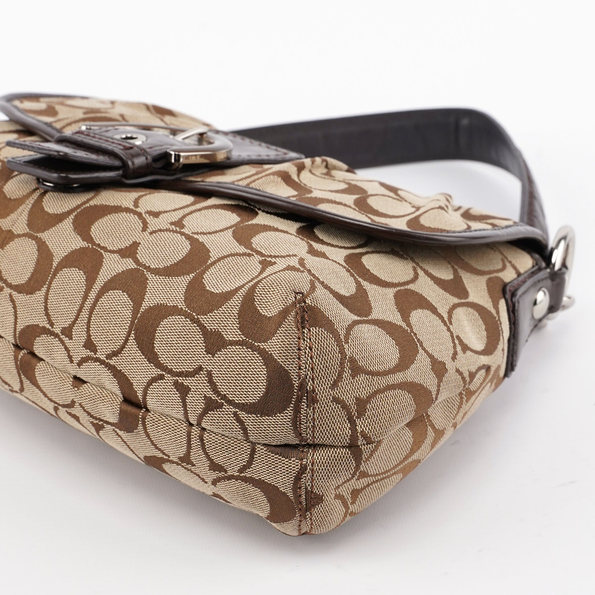 F17093 Beige Signature C Soho Shoulder Bag