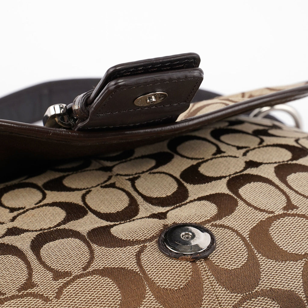 F17093 Beige Signature C Soho Shoulder Bag