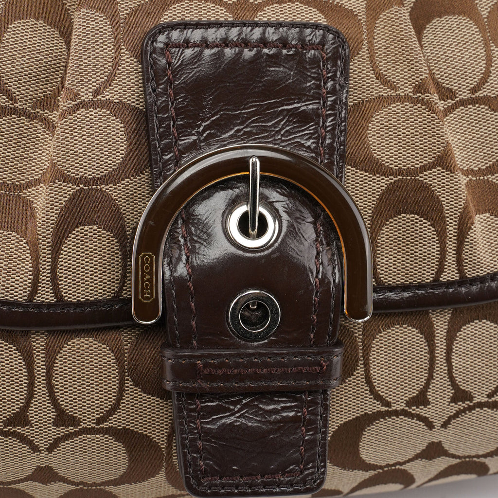 F17093 Beige Signature C Soho Shoulder Bag