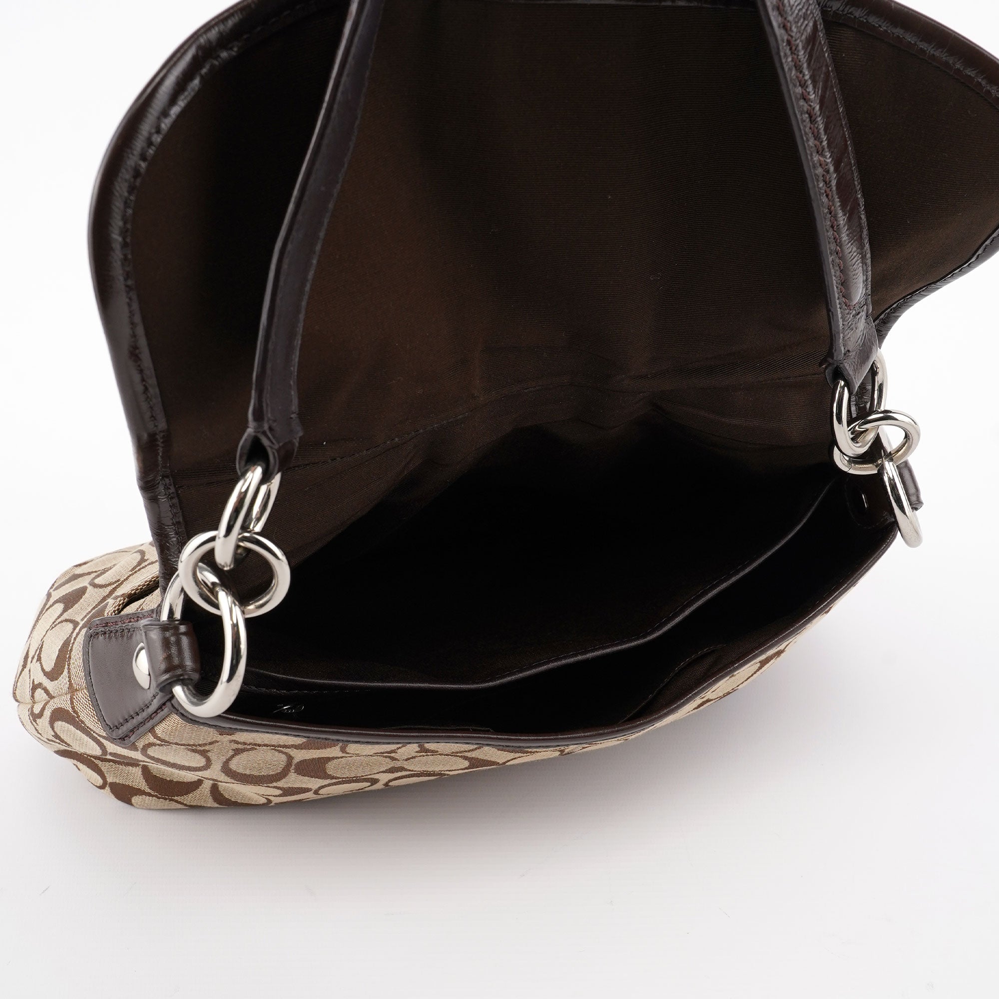 F17093 Beige Signature C Soho Shoulder Bag