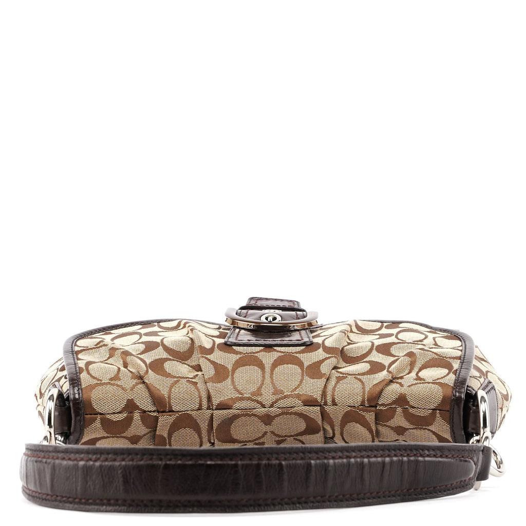 F17093 Beige Signature C Soho Shoulder Bag