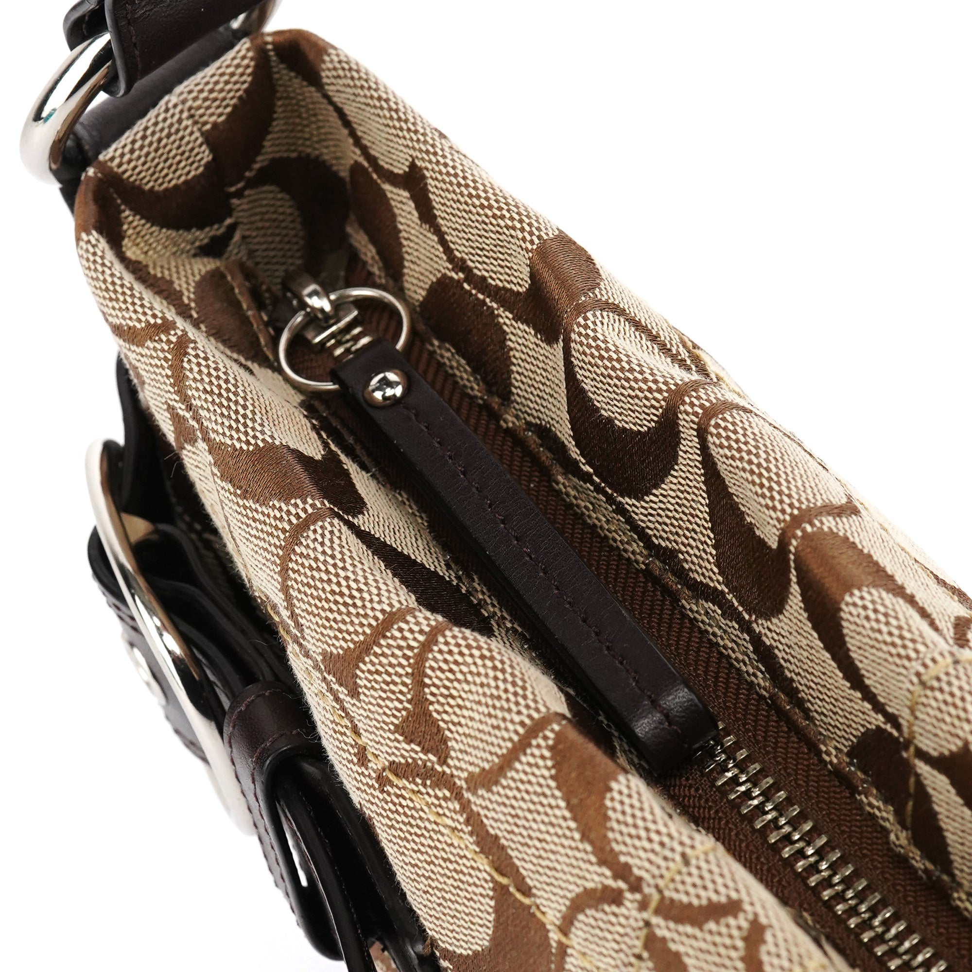 F17169 Beige Brown Signature Soho 2-Way Bag