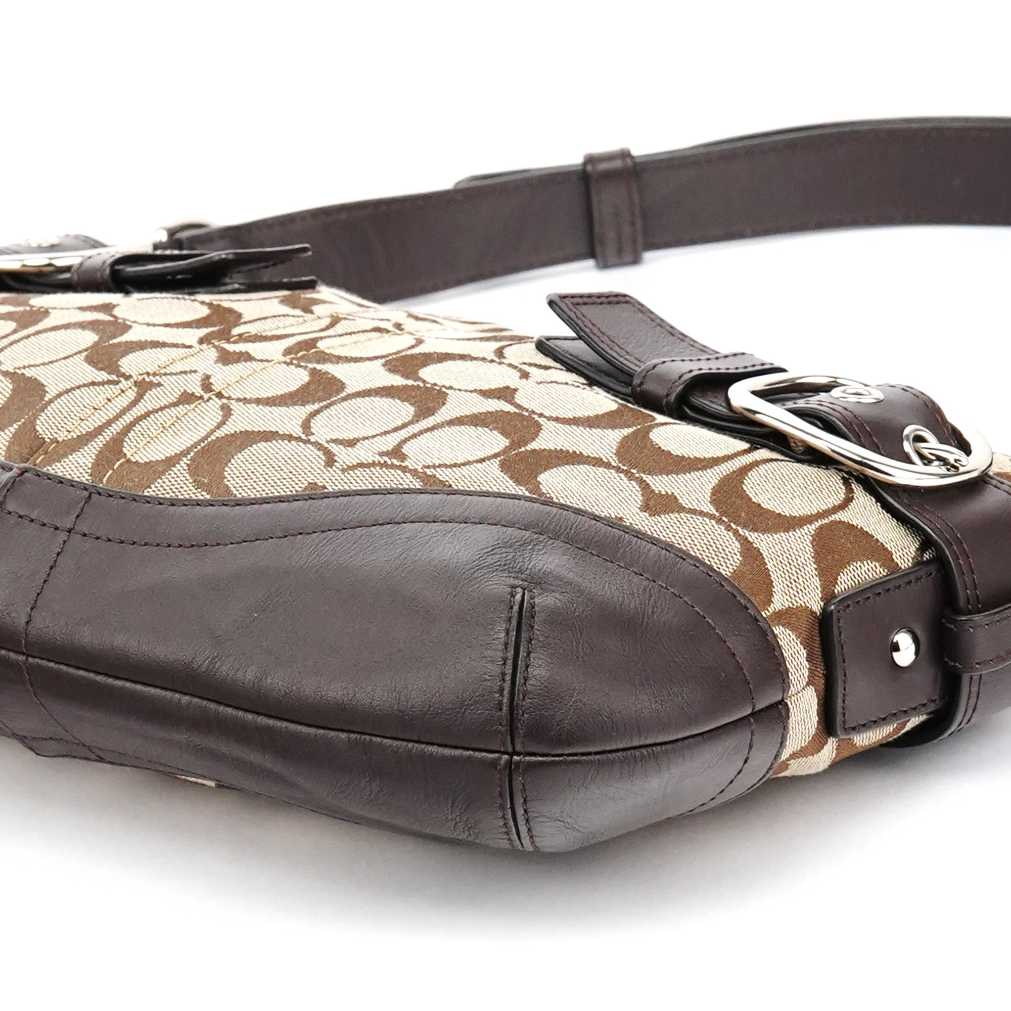 F17169 Beige Brown Signature Soho 2-Way Bag