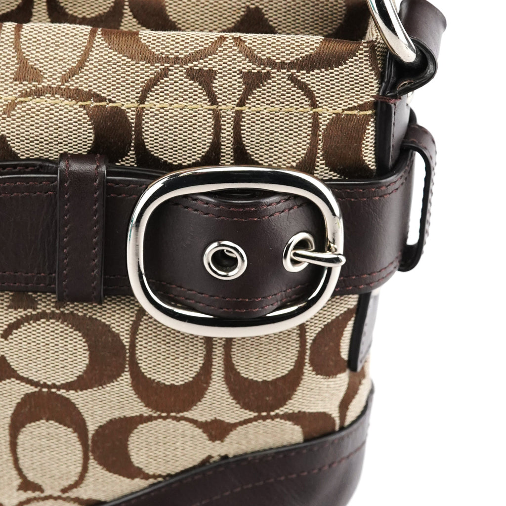 F17169 Beige Brown Signature Soho 2-Way Bag