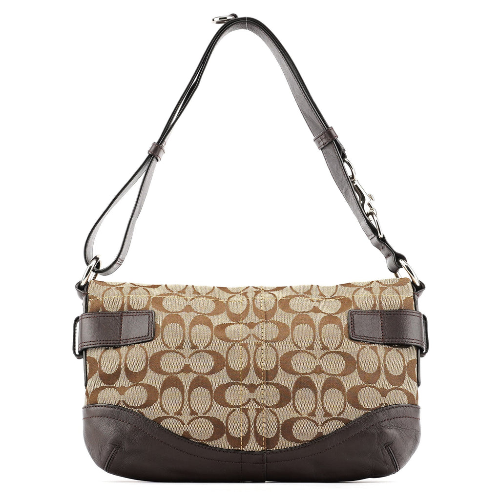 F17169 Beige Brown Signature Soho 2-Way Bag