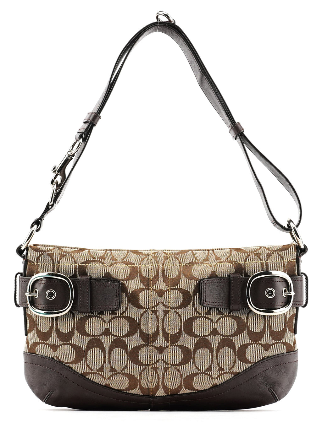 F17169 Beige Brown Signature Soho 2-Way Bag