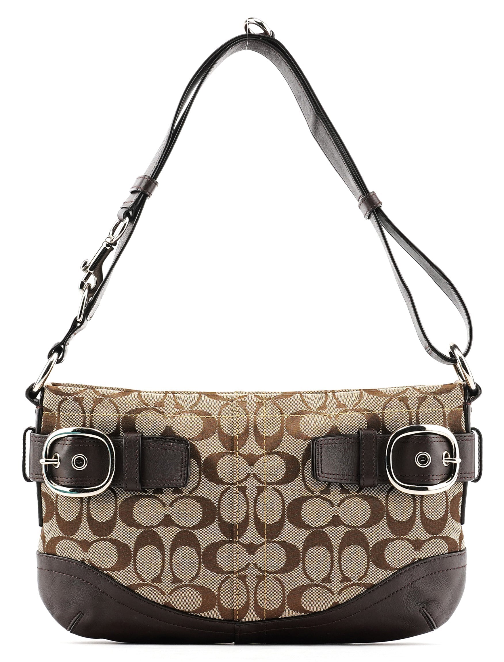 F17169 Beige Brown Signature Soho 2-Way Bag