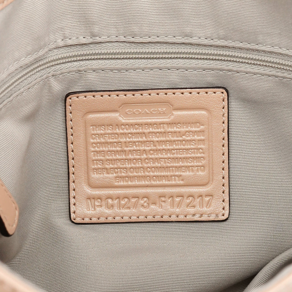 F17217 Beige Leather Soho Shoulder Bag