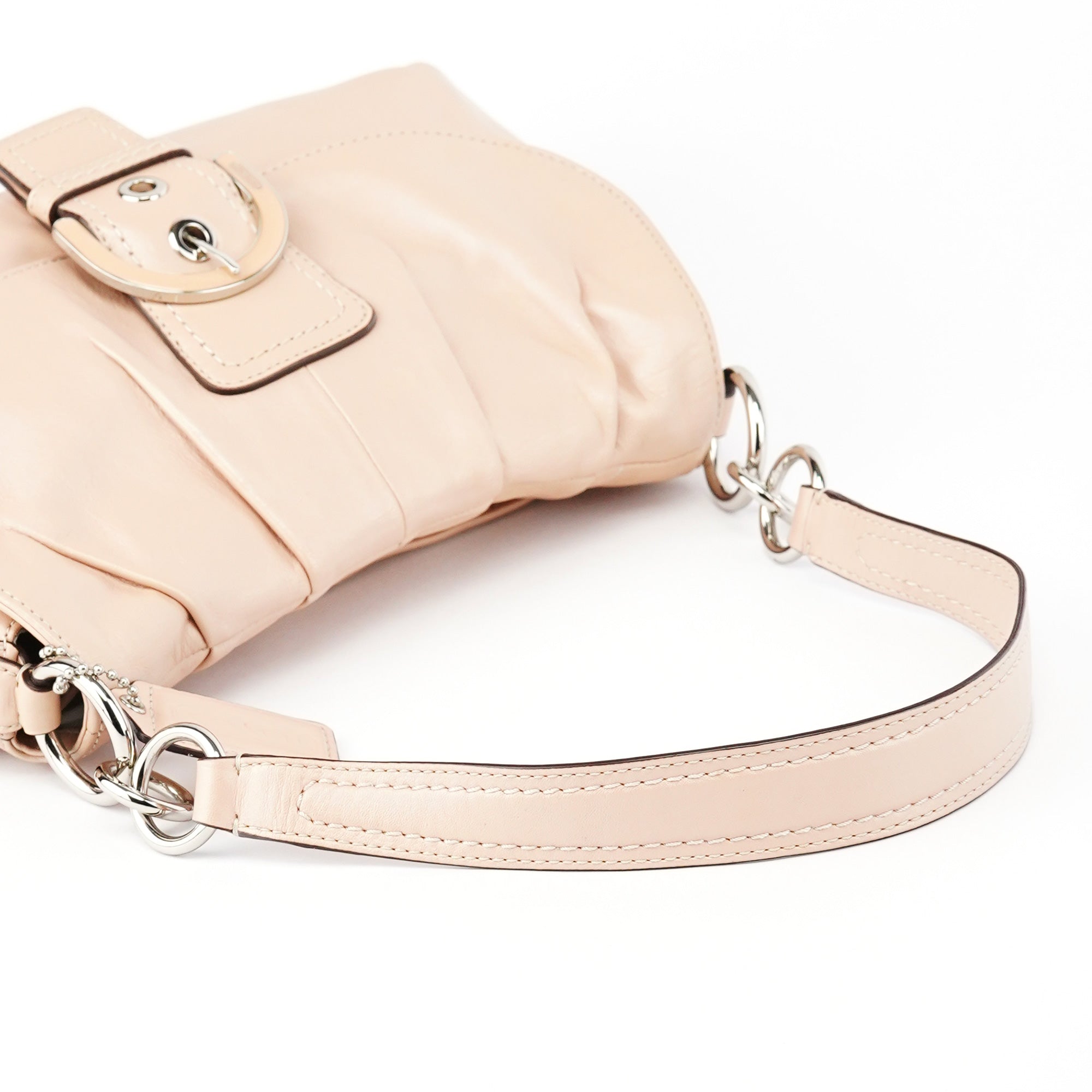 F17217 Beige Leather Soho Shoulder Bag