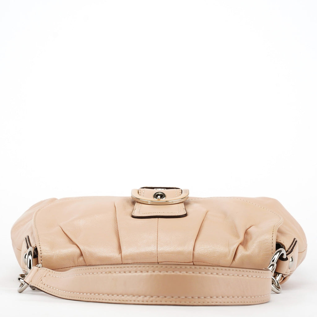 F17217 Beige Leather Soho Shoulder Bag