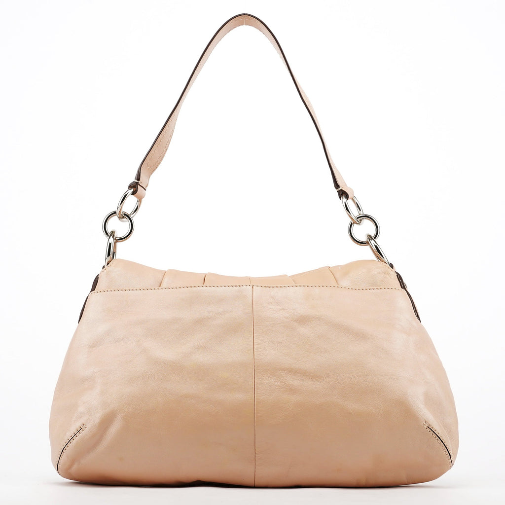 F17217 Beige Leather Soho Shoulder Bag
