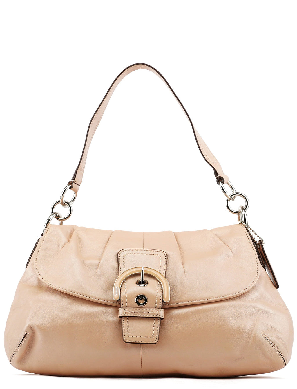 F17217 Beige Leather Soho Shoulder Bag