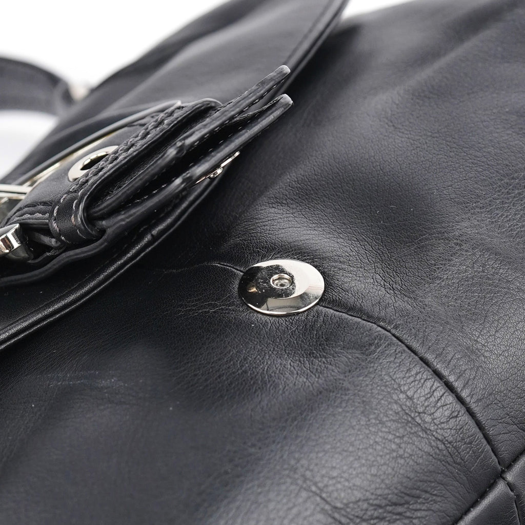 F17217 Black Leather Soho Shoulder Bag