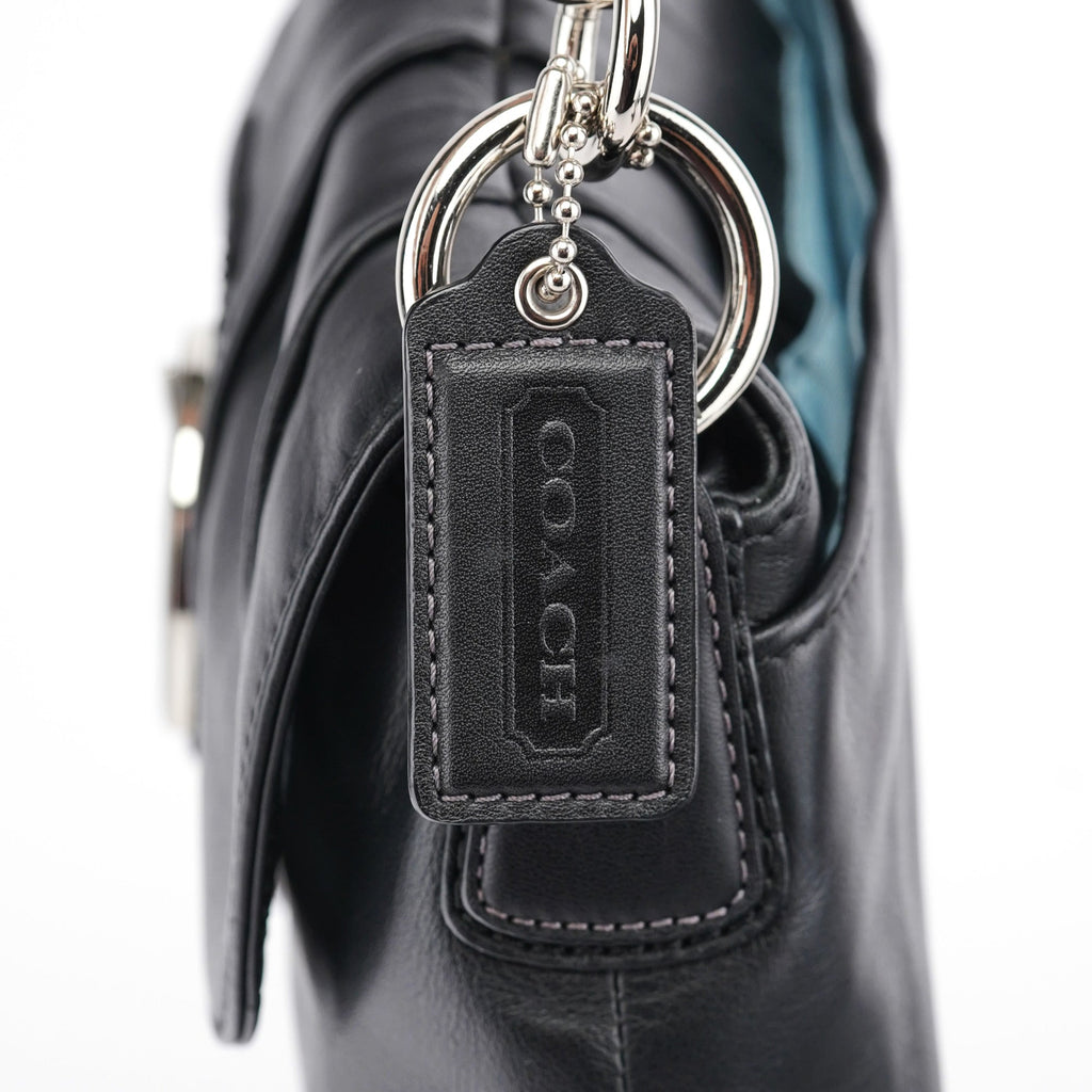 F17217 Black Leather Soho Shoulder Bag