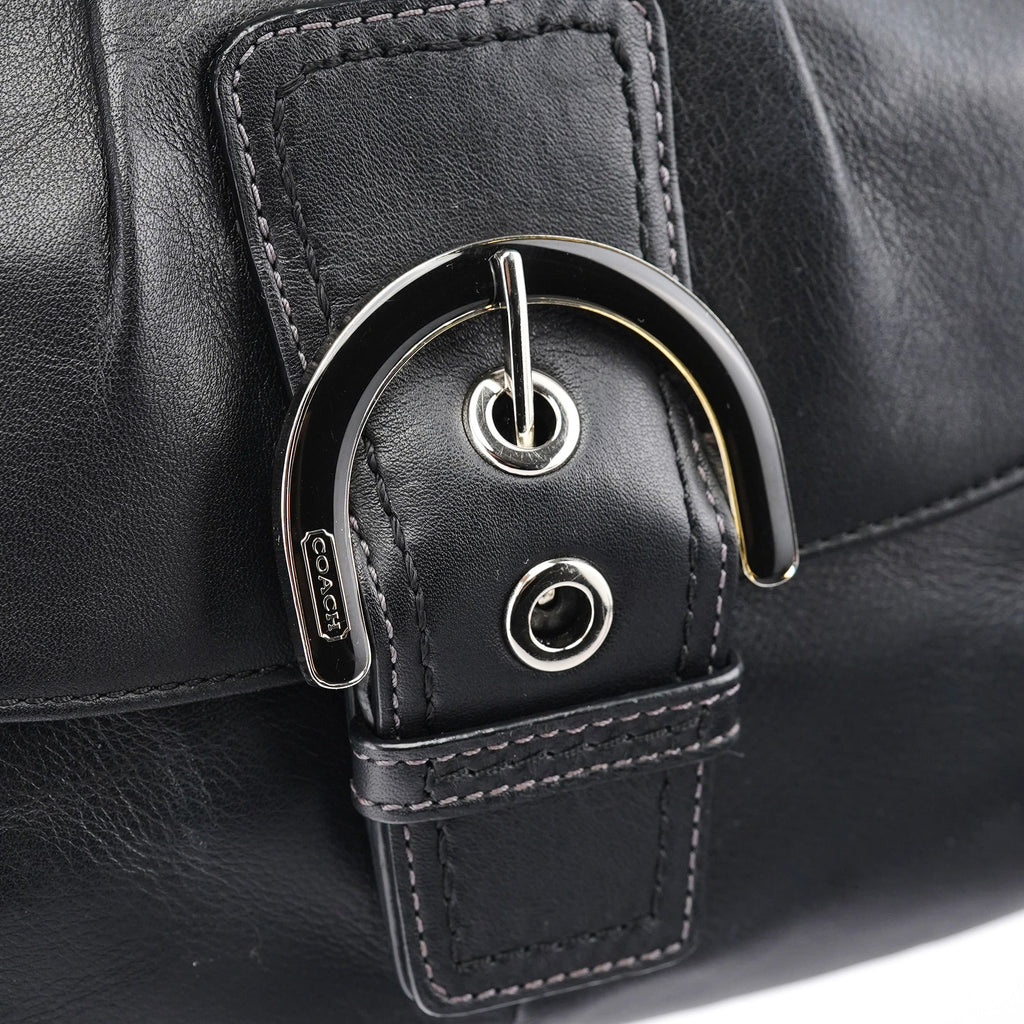 F17217 Black Leather Soho Shoulder Bag