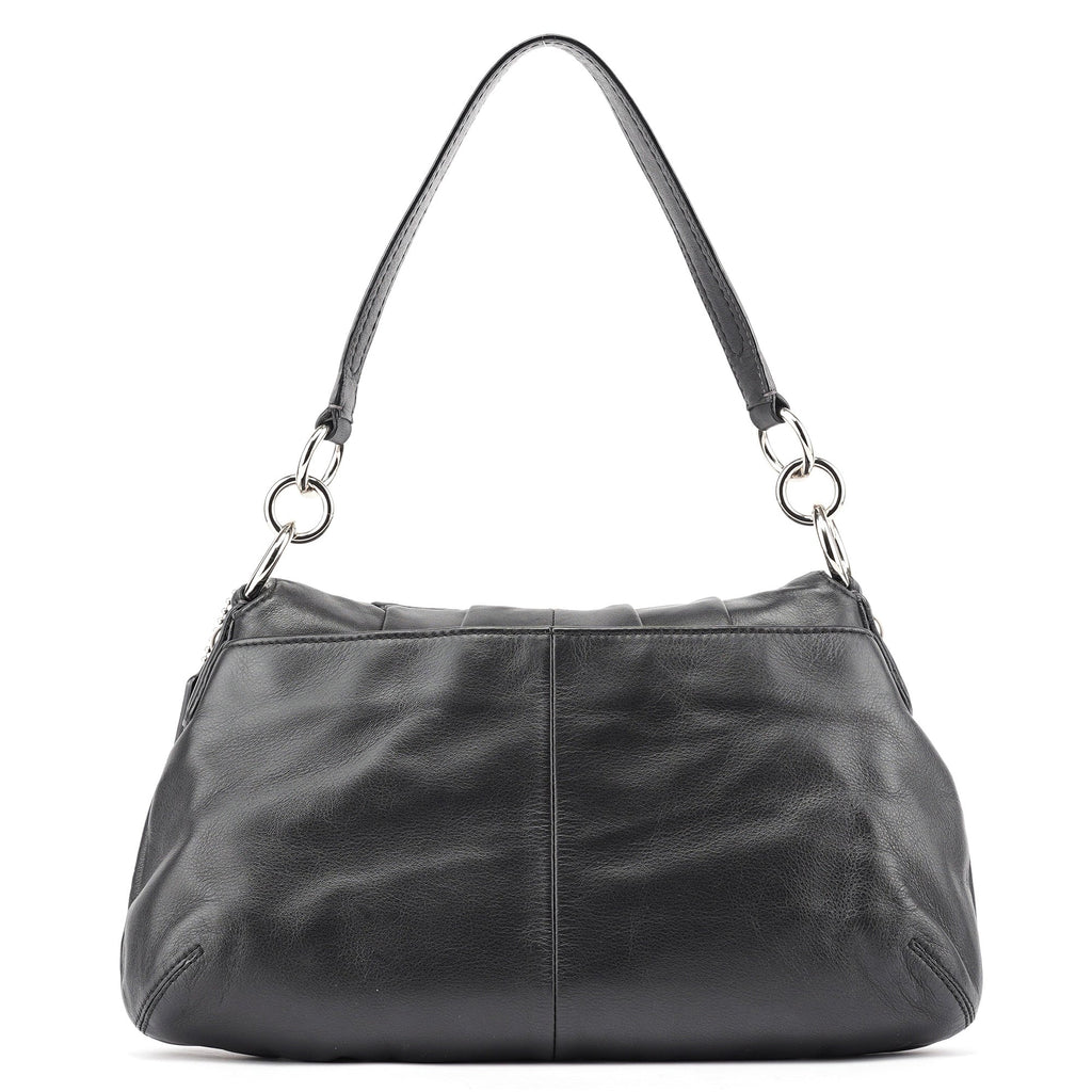 F17217 Black Leather Soho Shoulder Bag