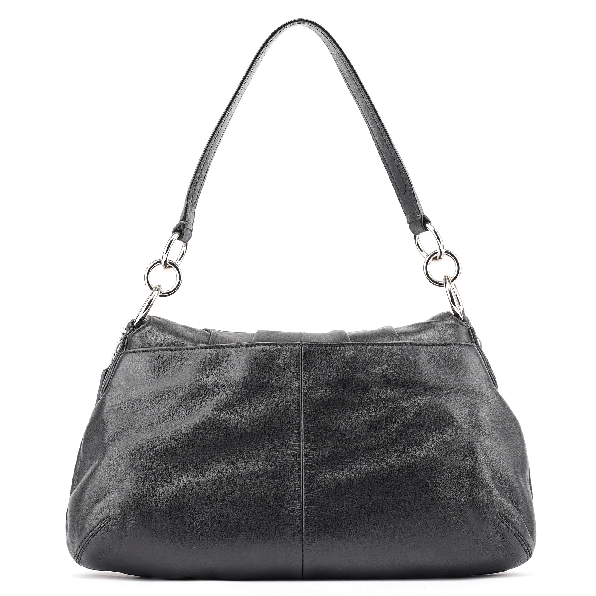 F17217 Black Leather Soho Shoulder Bag