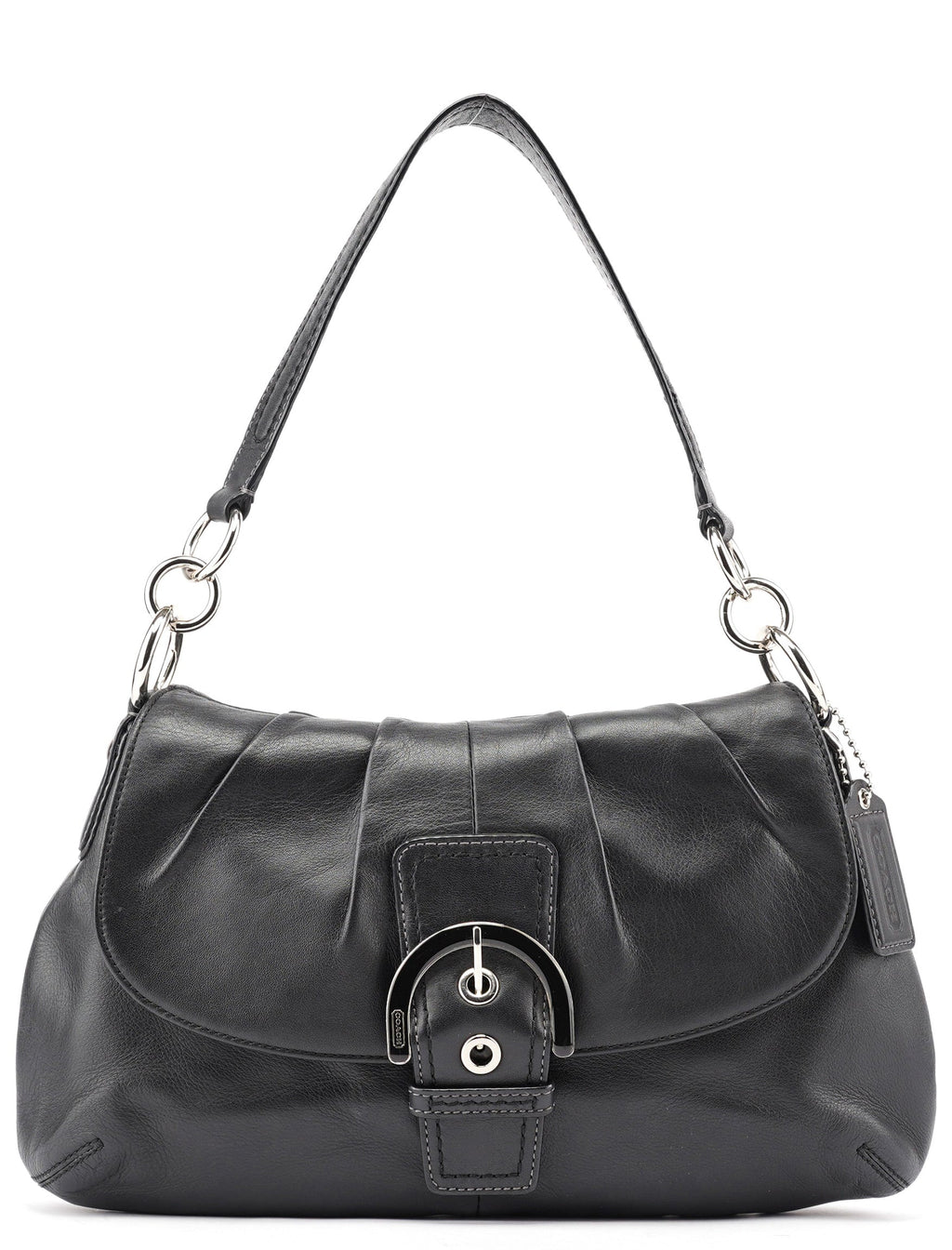 F17217 Black Leather Soho Shoulder Bag