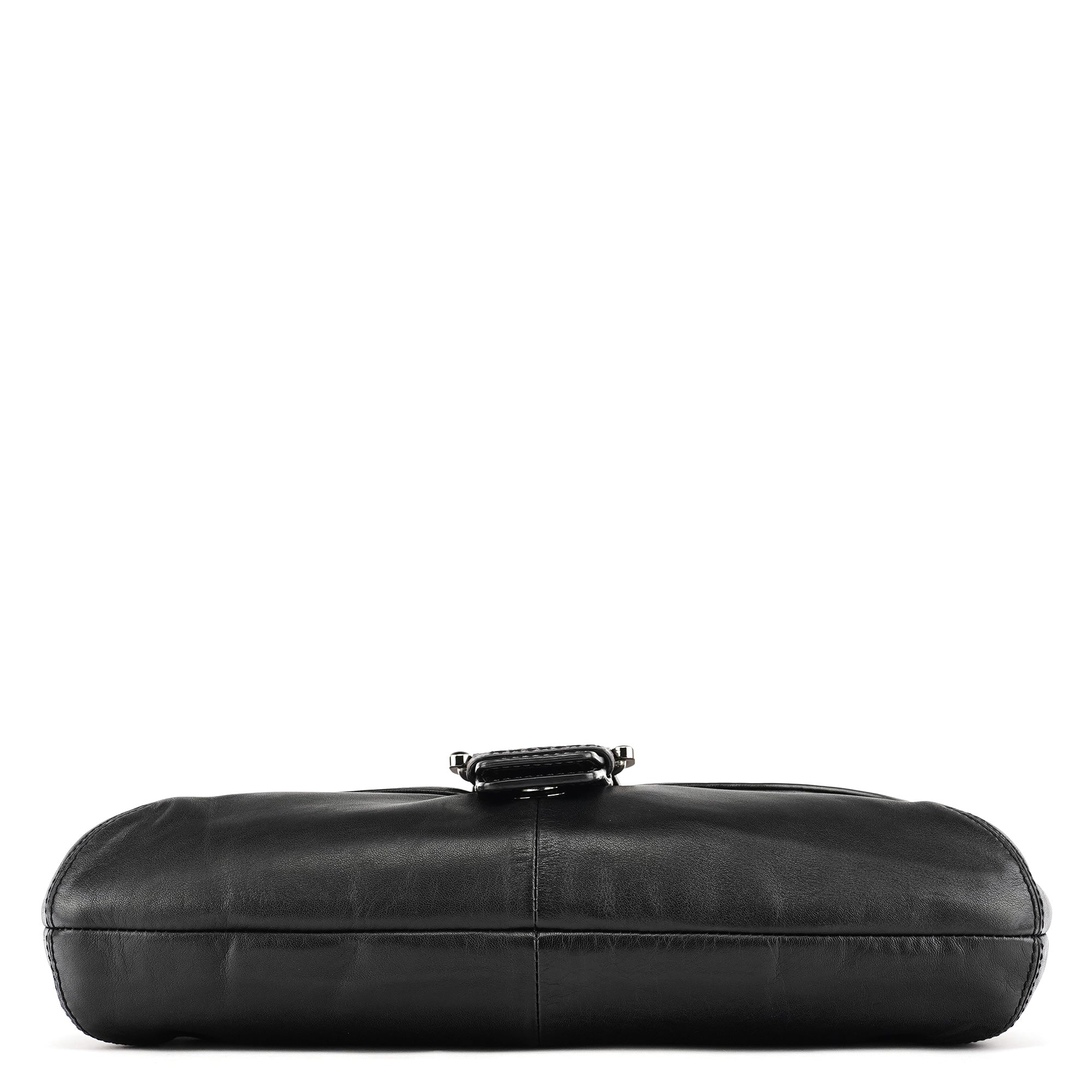 F17217 Black Leather Soho Shoulder Bag