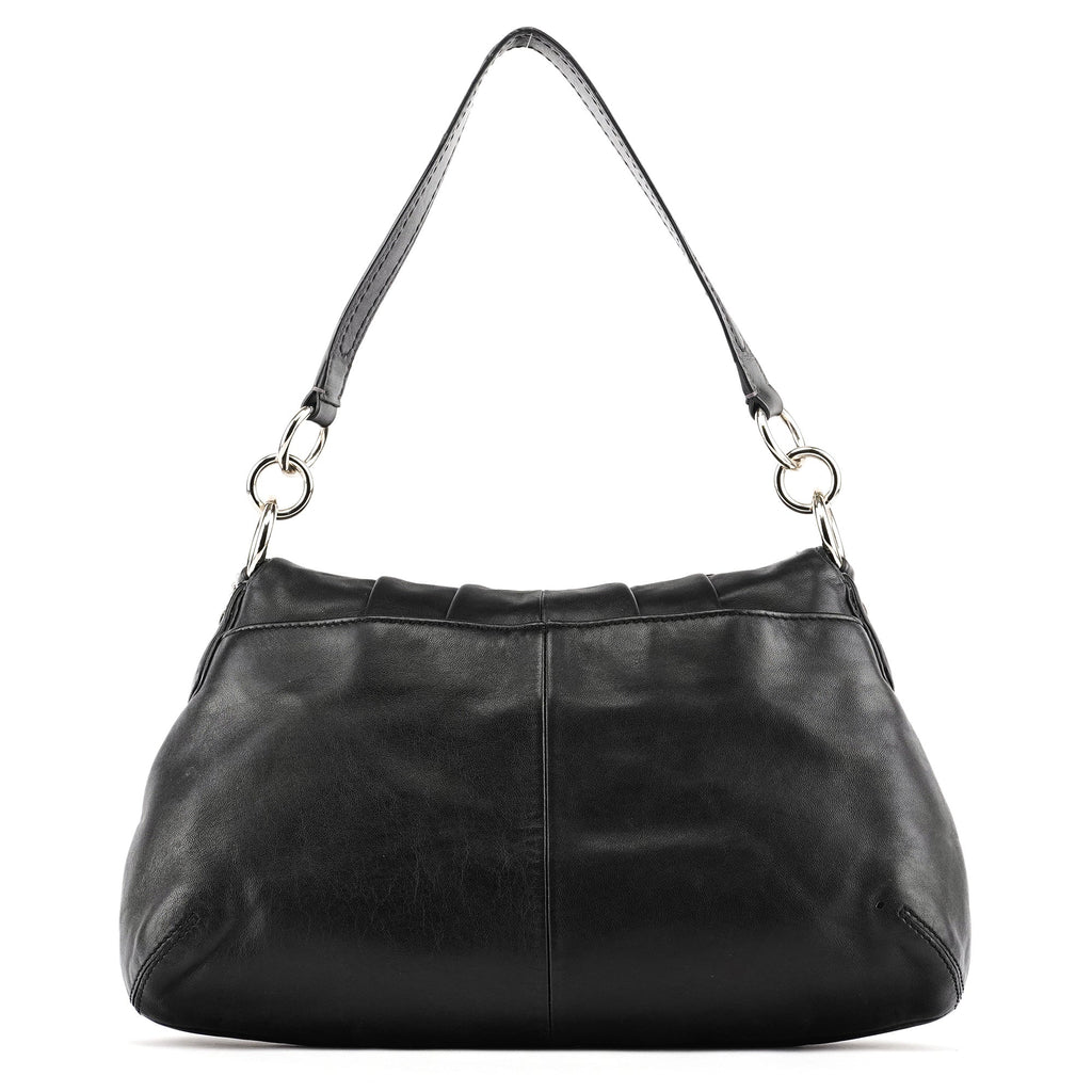 F17217 Black Leather Soho Shoulder Bag