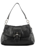 F17217 Black Leather Soho Shoulder Bag