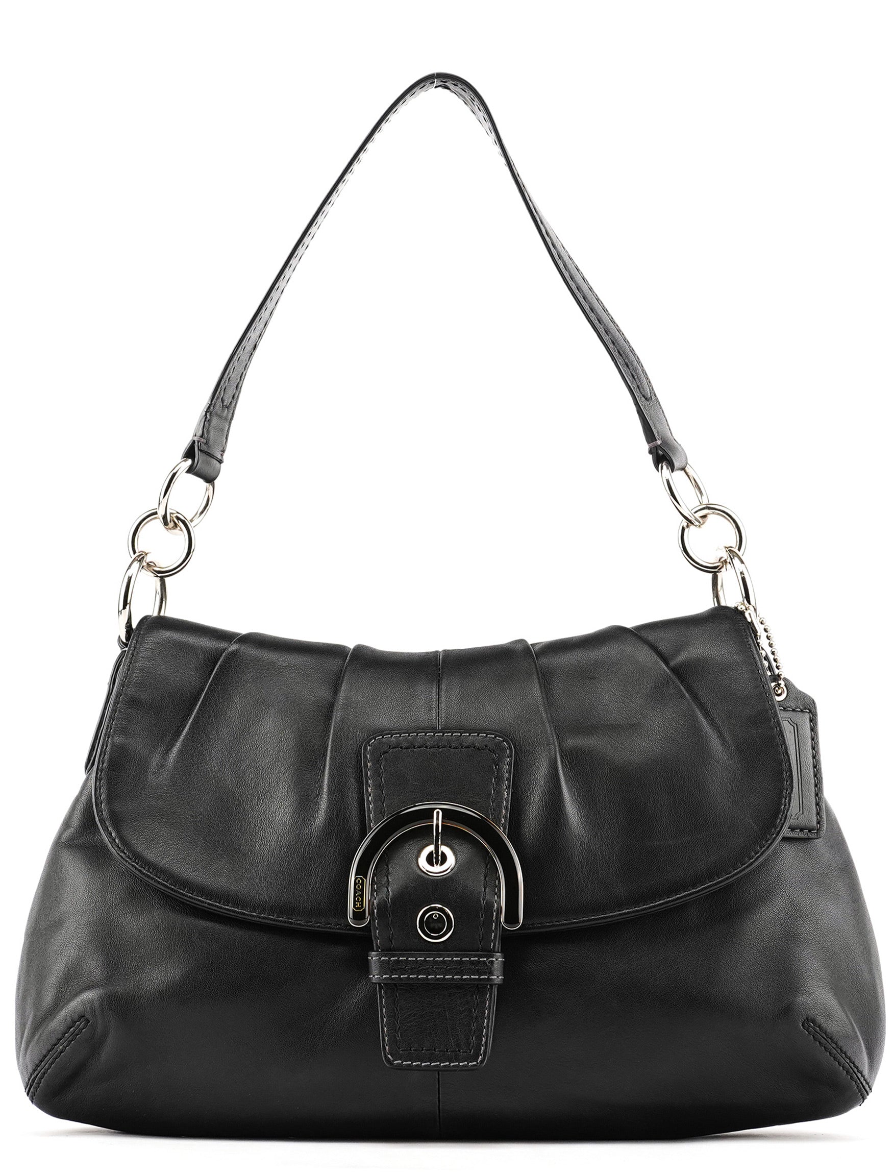 F17217 Black Leather Soho Shoulder Bag