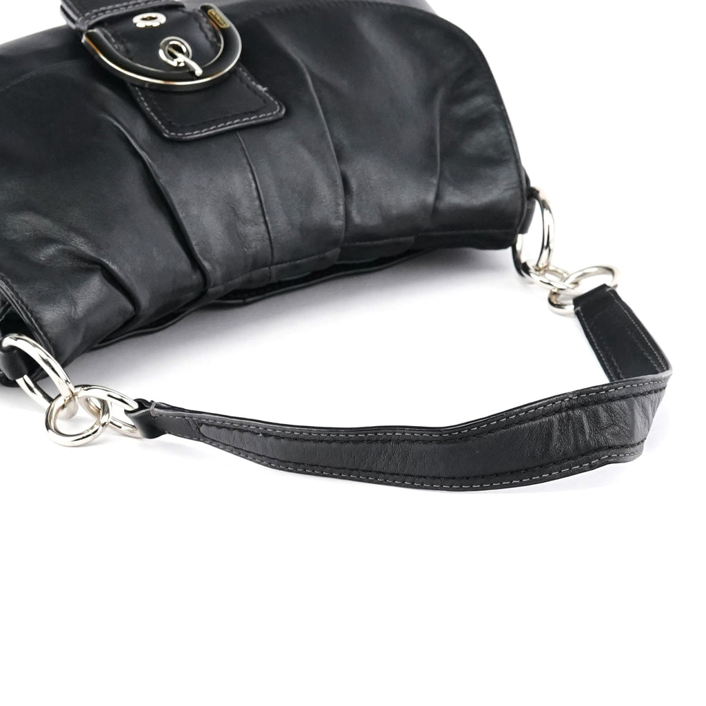 F17217 Black Leather Soho Shoulder Bag