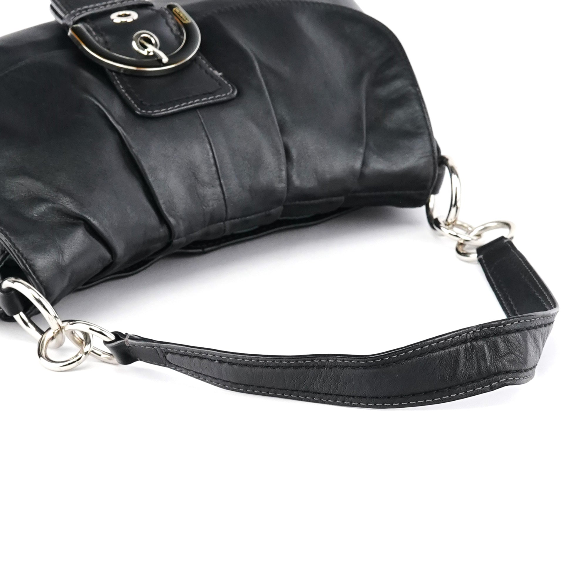 F17217 Black Leather Soho Shoulder Bag