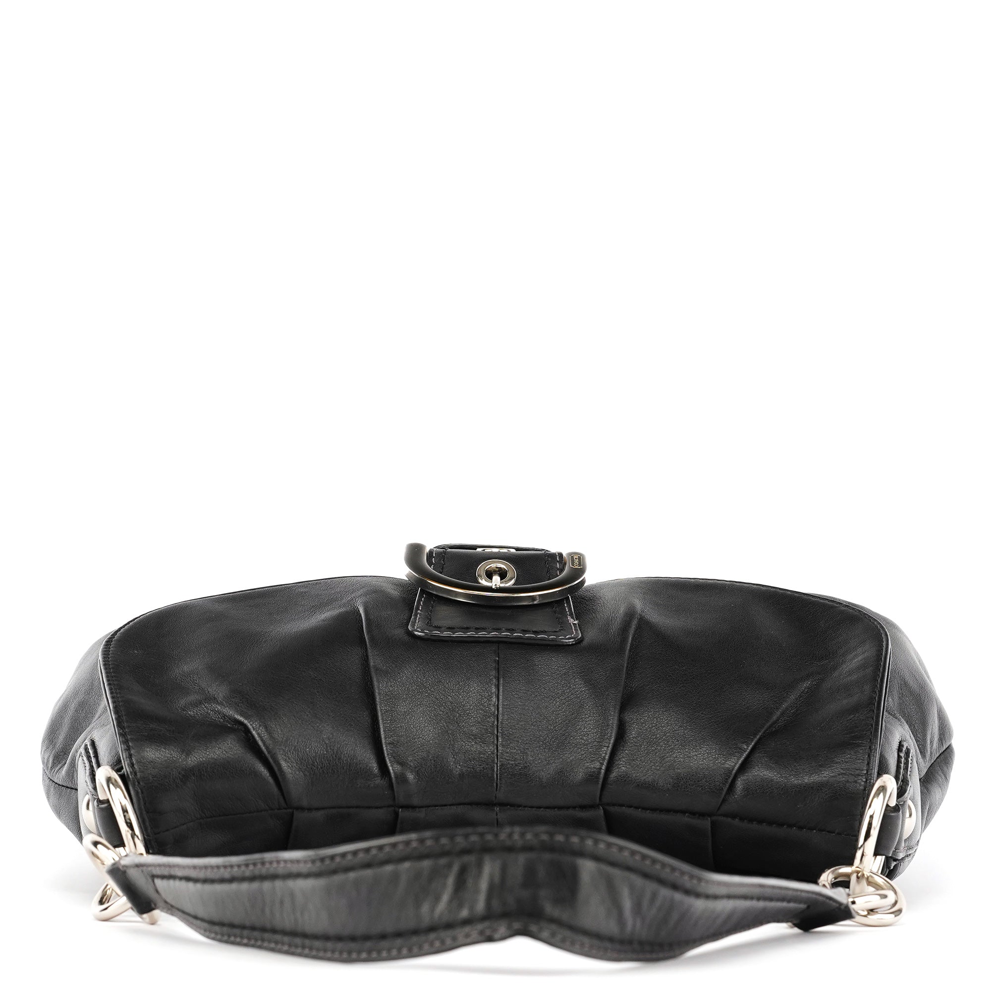 F17217 Black Leather Soho Shoulder Bag