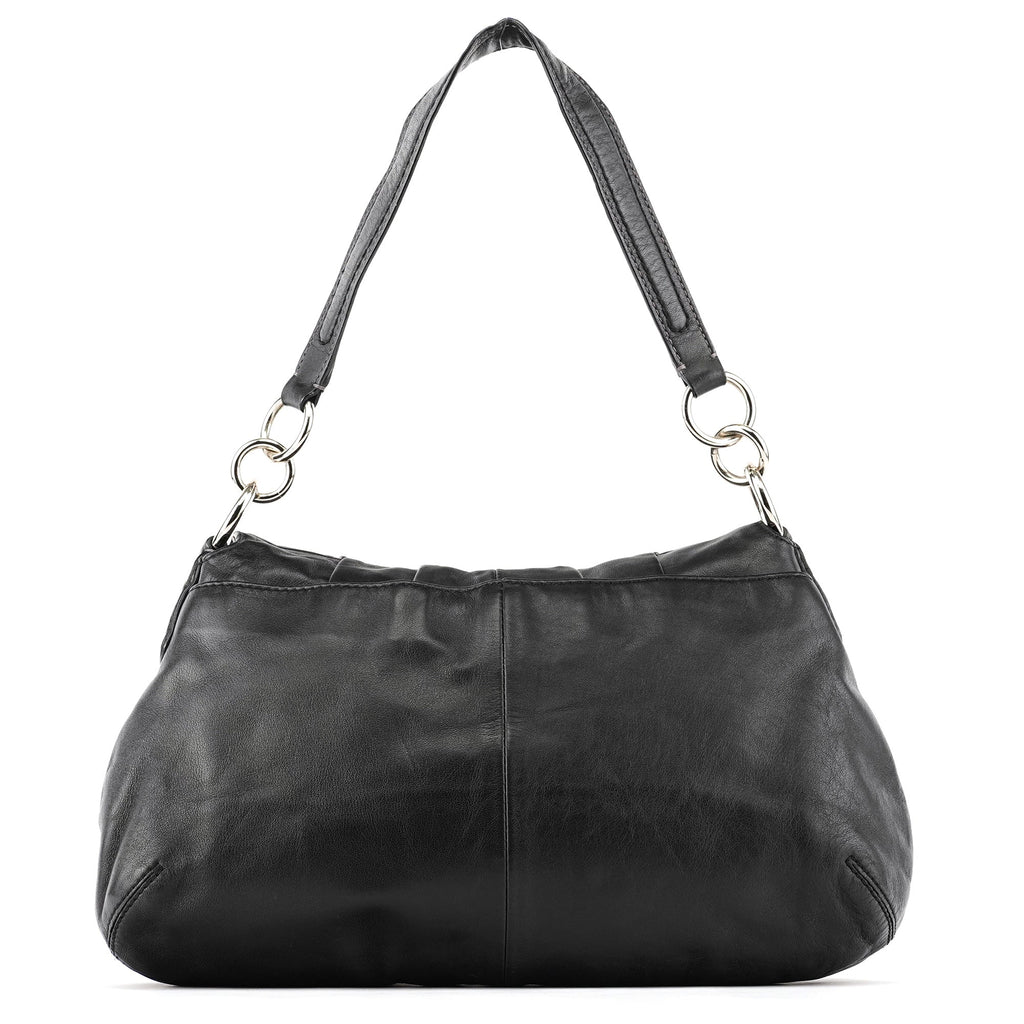 F17217 Black Leather Soho Shoulder Bag