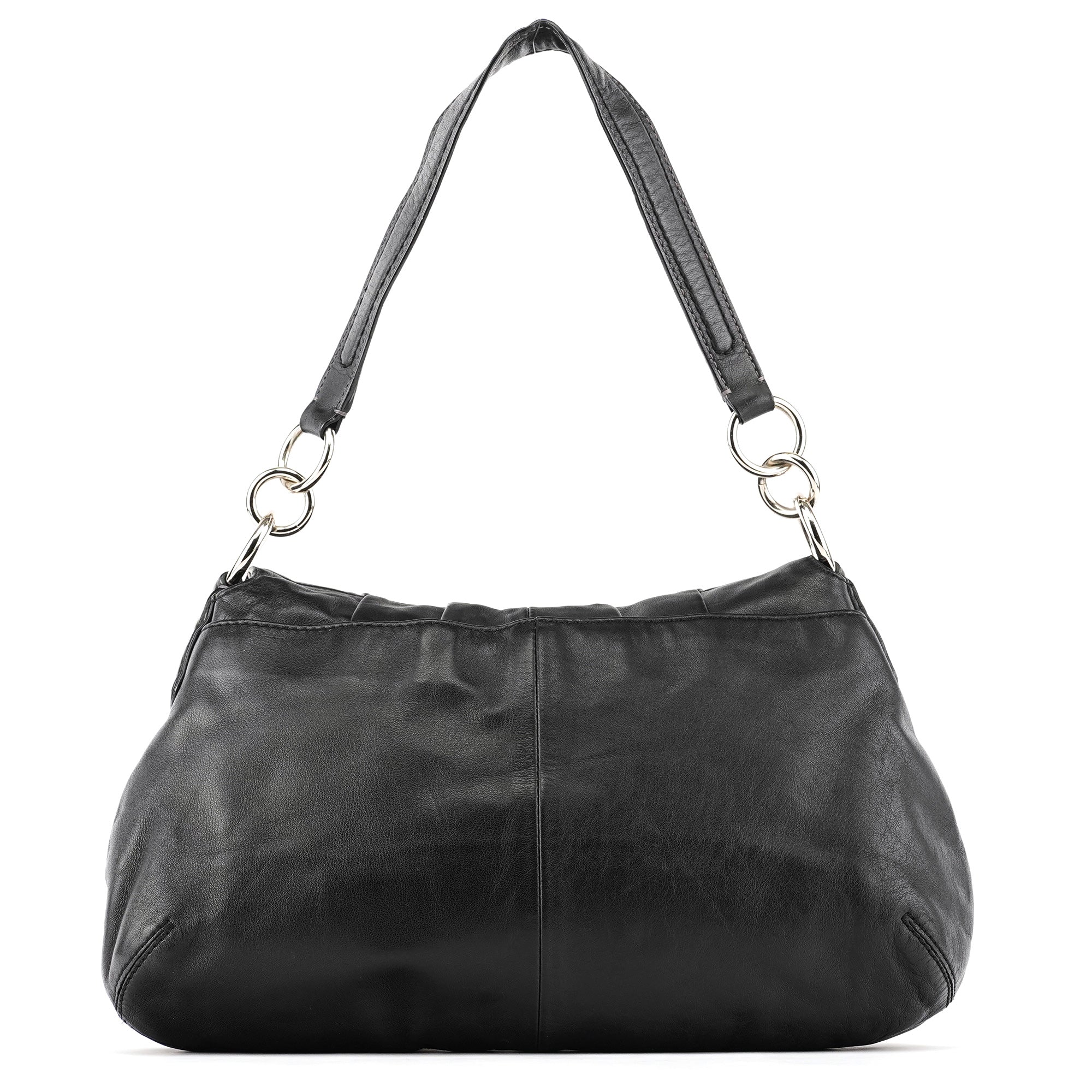 F17217 Black Leather Soho Shoulder Bag