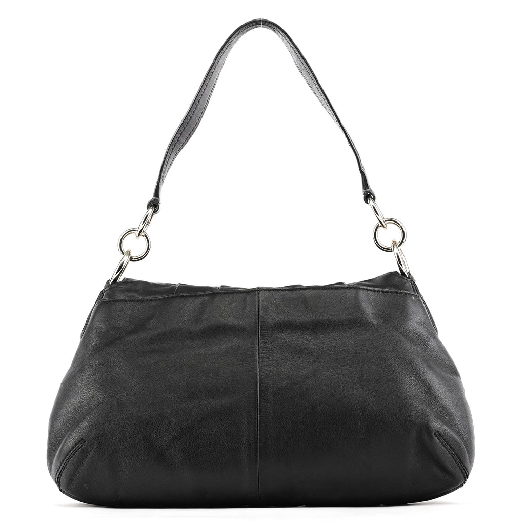 F17217 Black Leather Soho Shoulder Bag