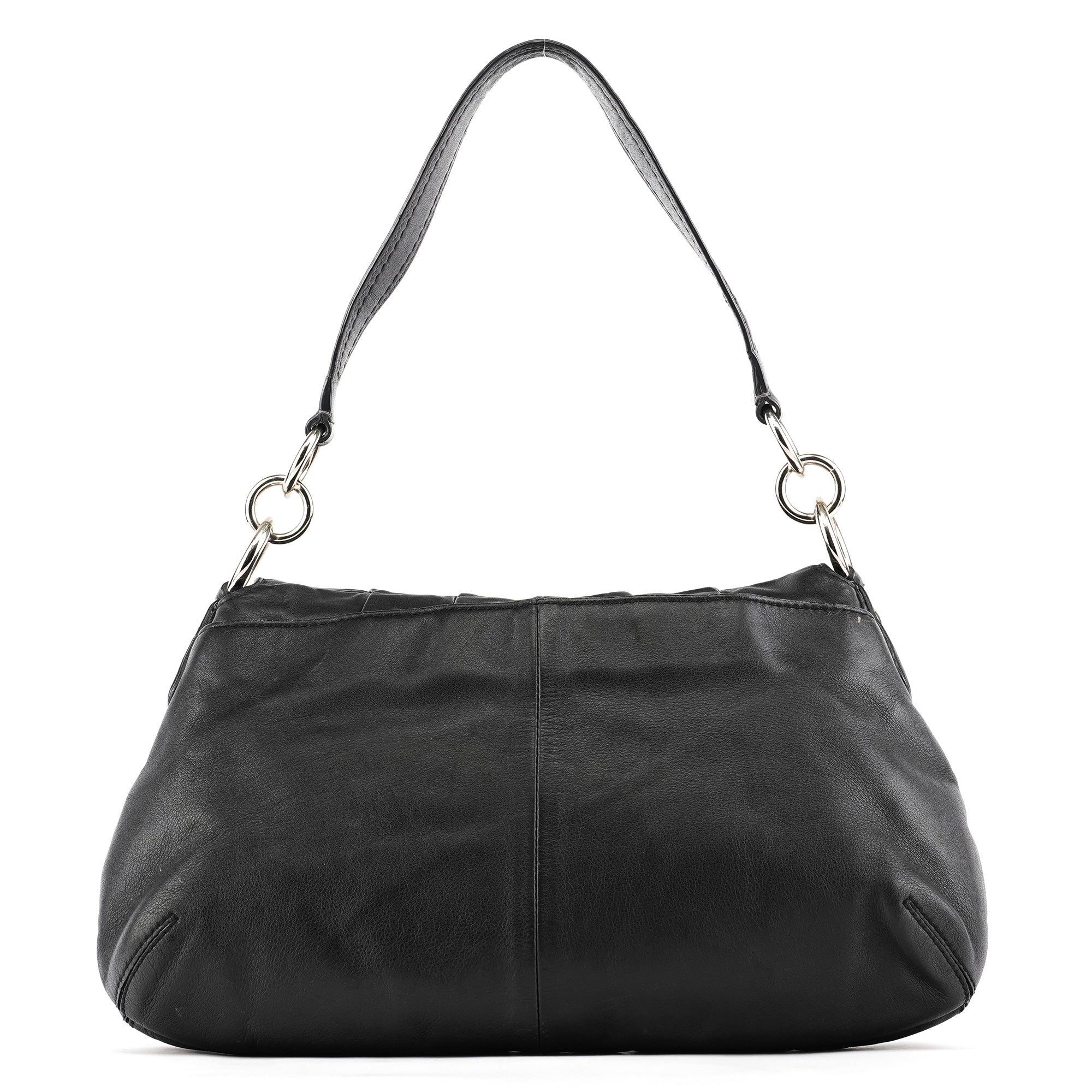 F17217 Black Leather Soho Shoulder Bag