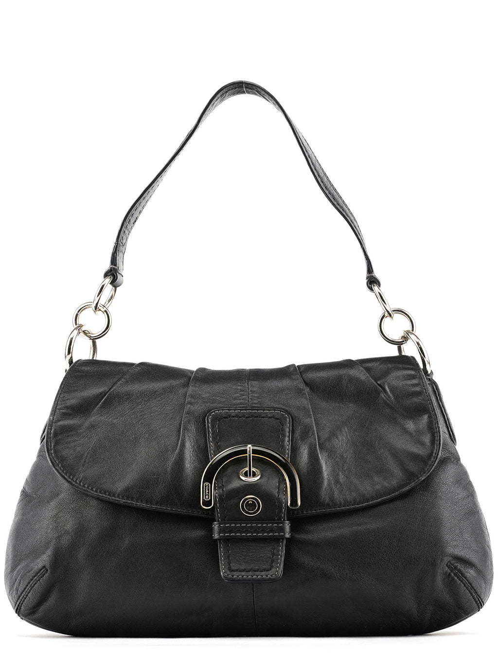 F17217 Black Leather Soho Shoulder Bag