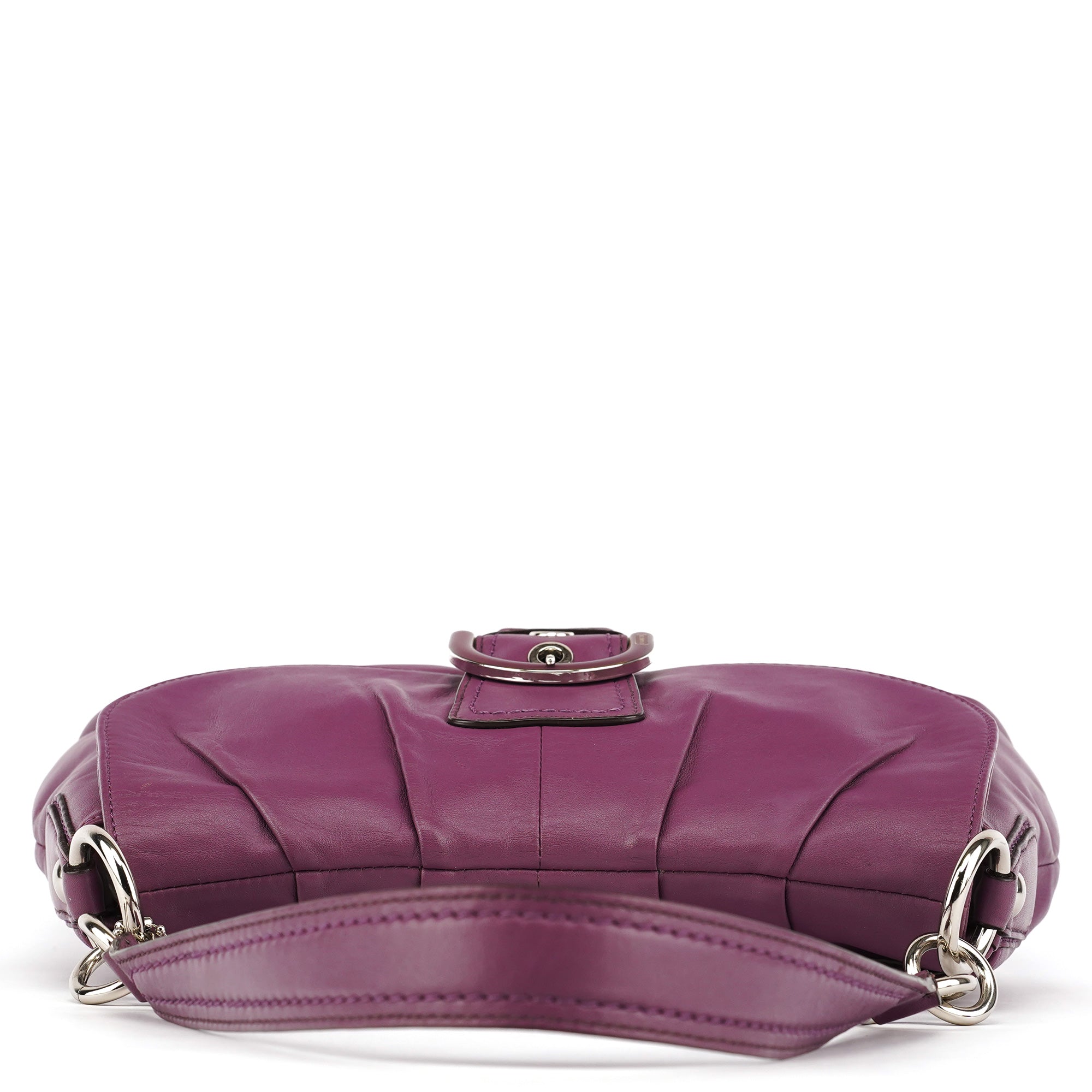 F17217 Purple Leather Soho Shoulder Bag